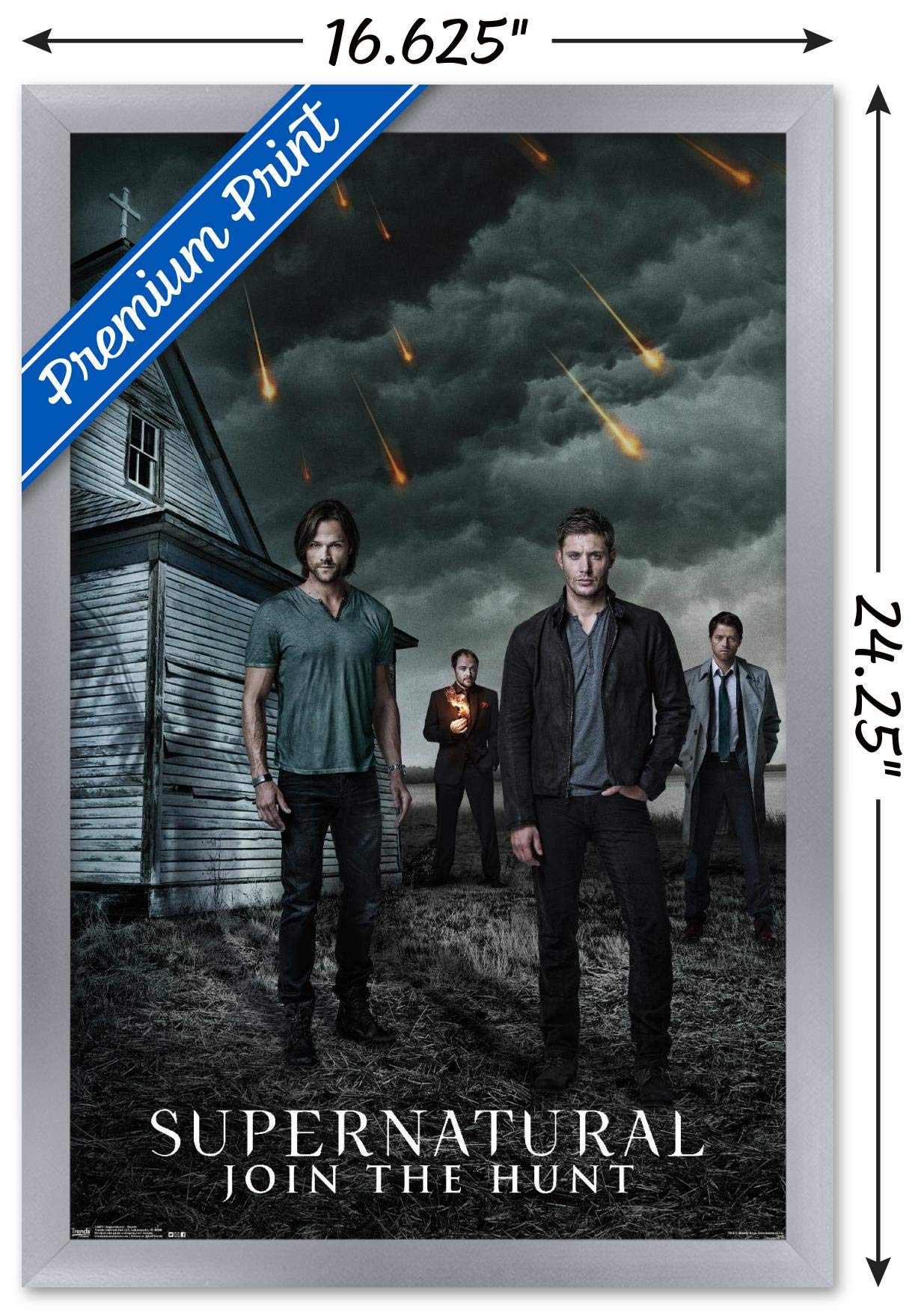 Trends International Supernatural-Church Wall Poster, 14.725'' X 22.375'', Silver Framed Version