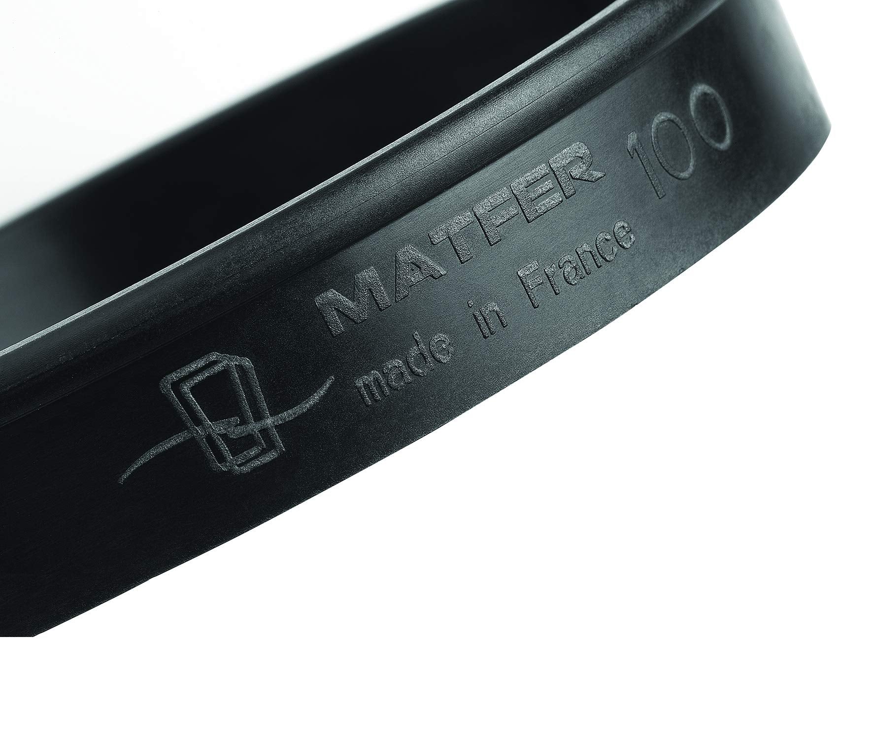 Matfer Bourgeat 346701 Exoglass Tart Rings, 2-1/3-Inch, Black