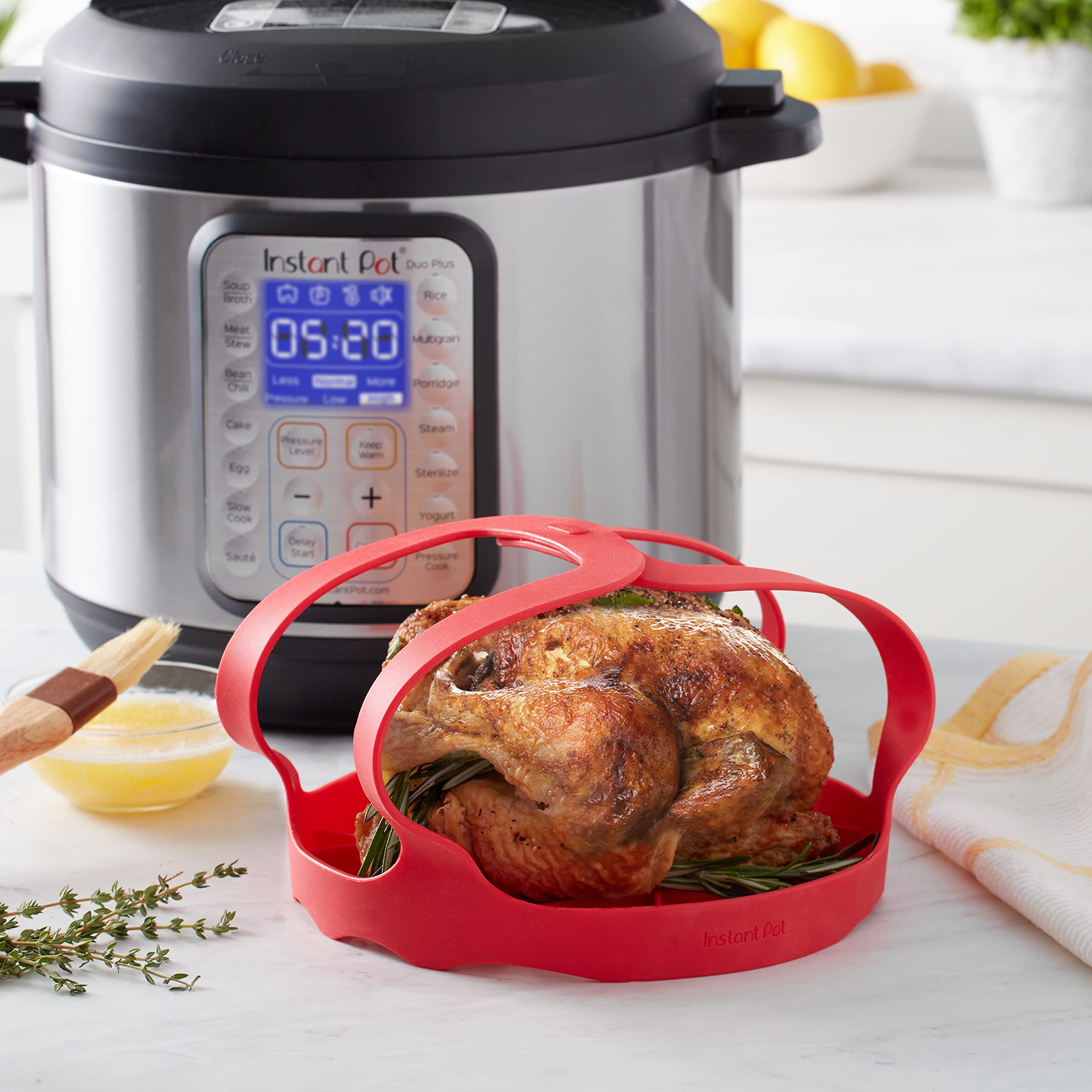 Instant Pot Official Bakeware Sling  Compatible with 6-quart and 8-quart cookers  Red