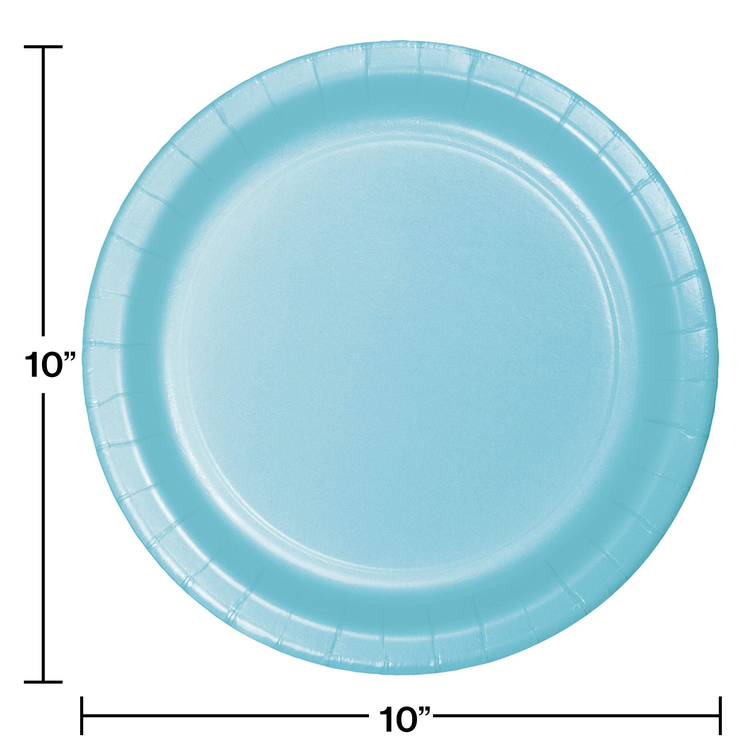 Creative Converting Touch Of Color 24 Count Paper Banquet Plates, Pastel Blue