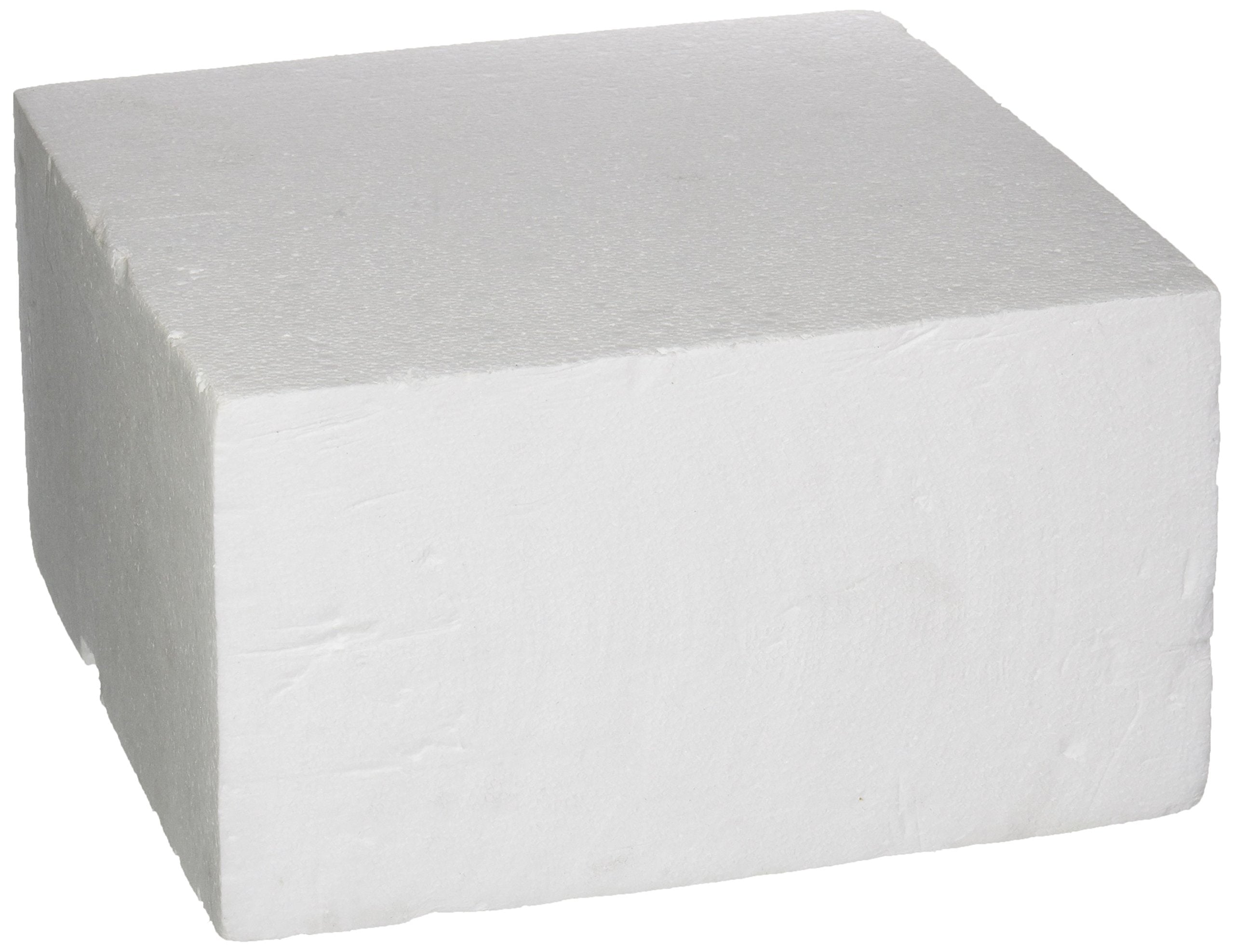 Oasis Supply Dummy Square Cake, 9 x 9 x 5, White