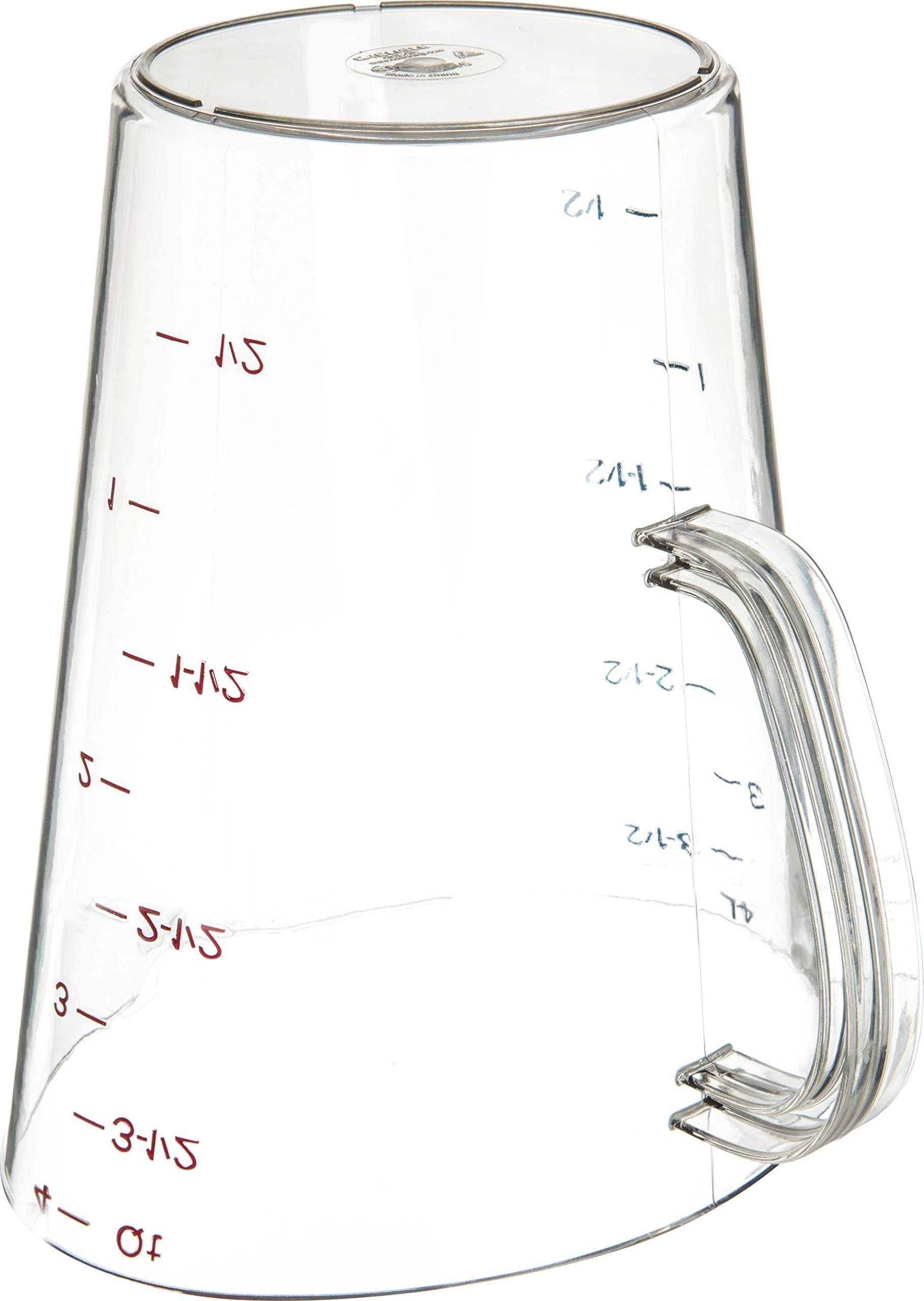 Carlisle FoodService Products 4314507 Commercial Plastic Measuring Cup  1 Gallon  Clear
