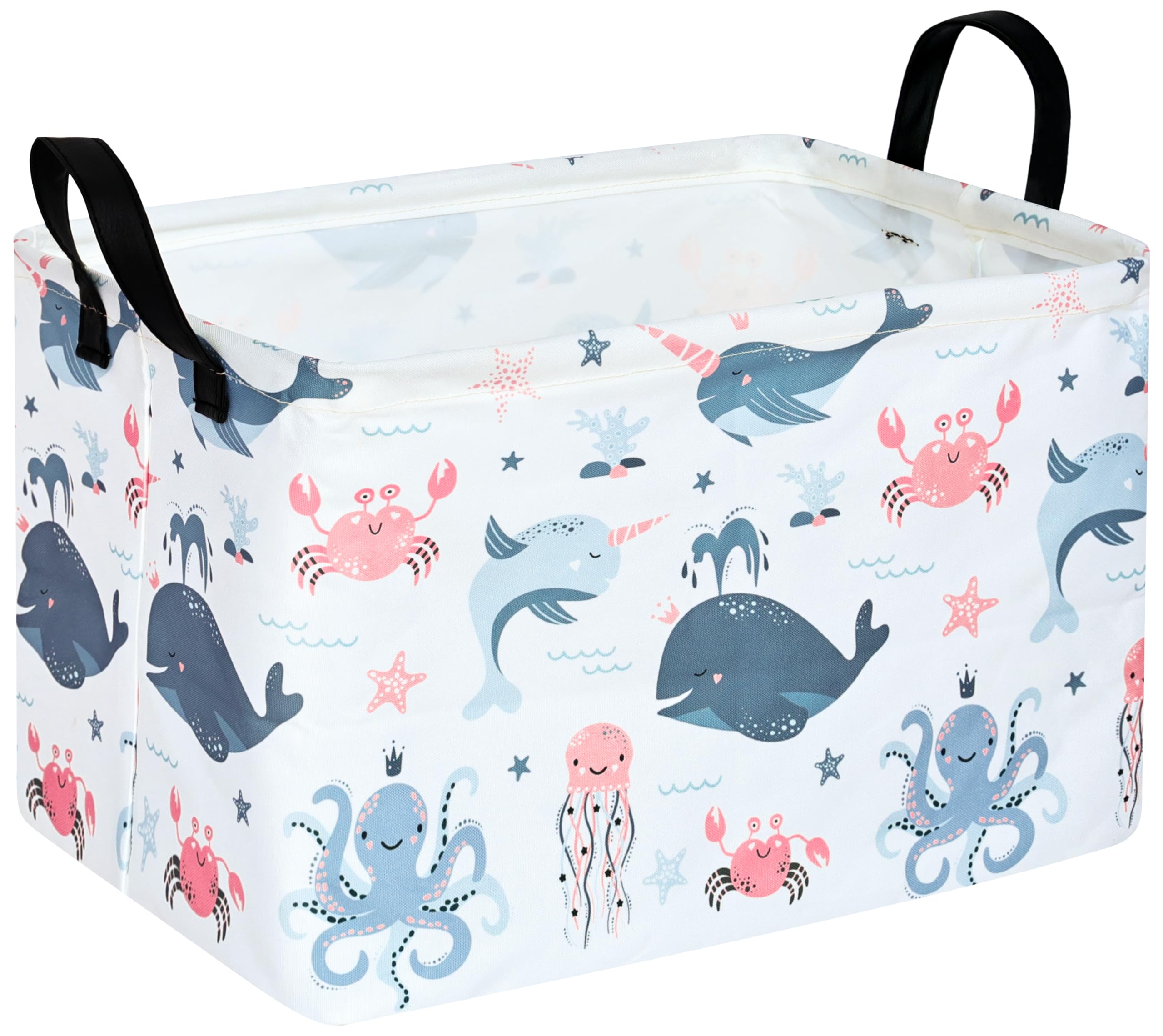 Maizmz Baby Storage Basket Cute Gifts Basket Toys Organizer Waterproof Kids Hamper Nursery Bins Women Storage Cube For Home/Dorm