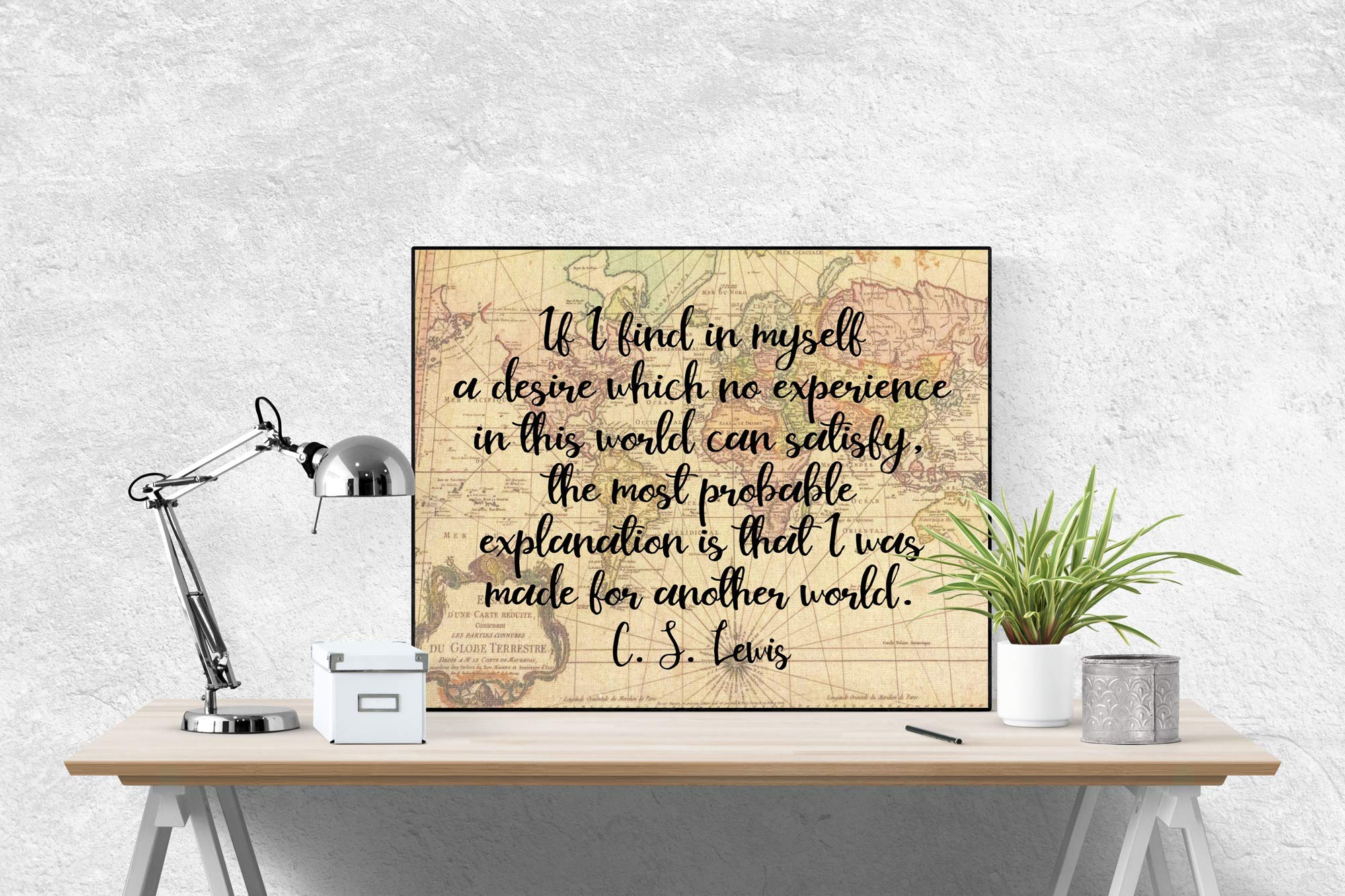 Cs Lewis Made For Another World | Art Print (8X10)