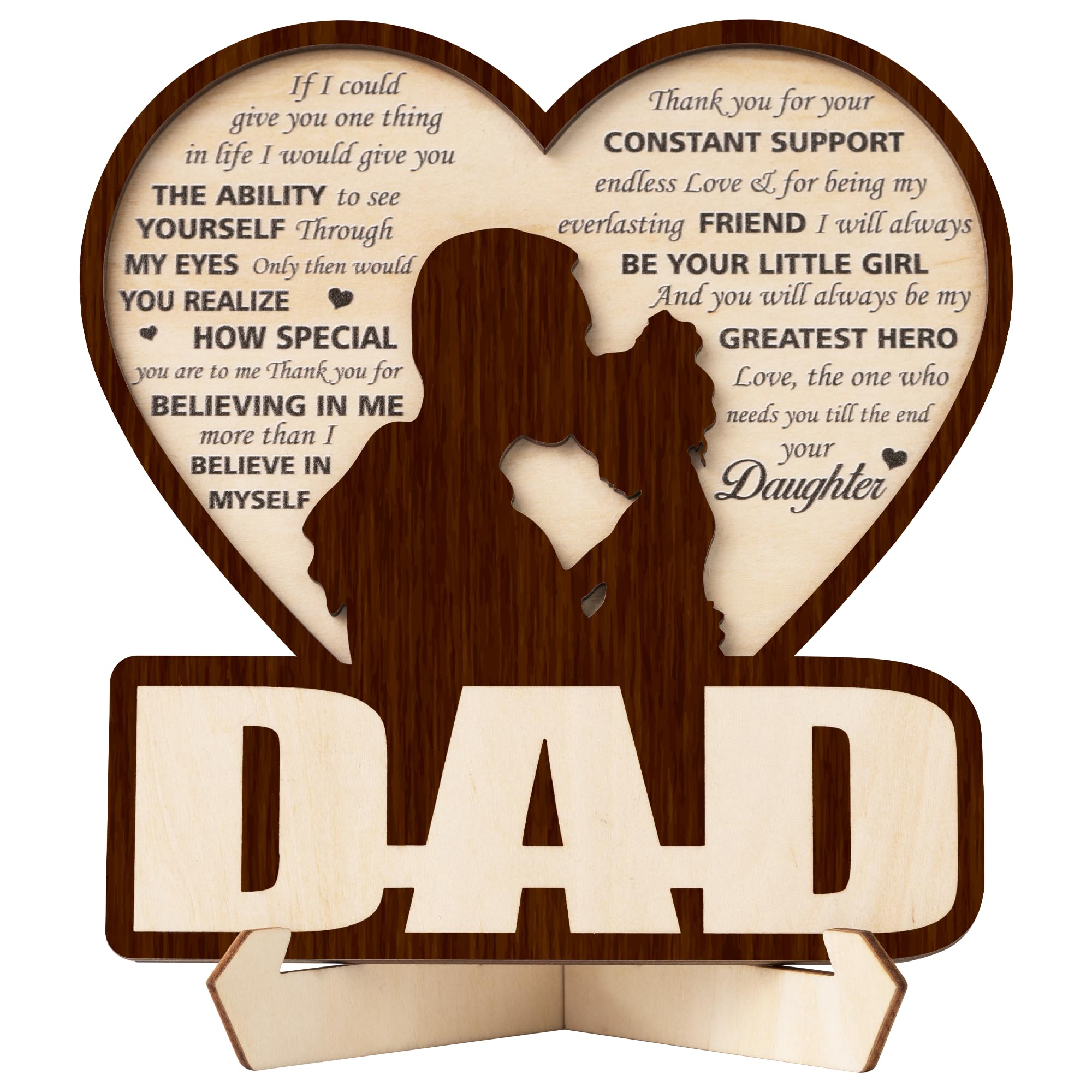 Dad Gifts from Daughter, To My Dad Plaque from daughter, To Bonus Dad Plaque - DaD plaque, Stepped Up Dad Gifts from Daughter or