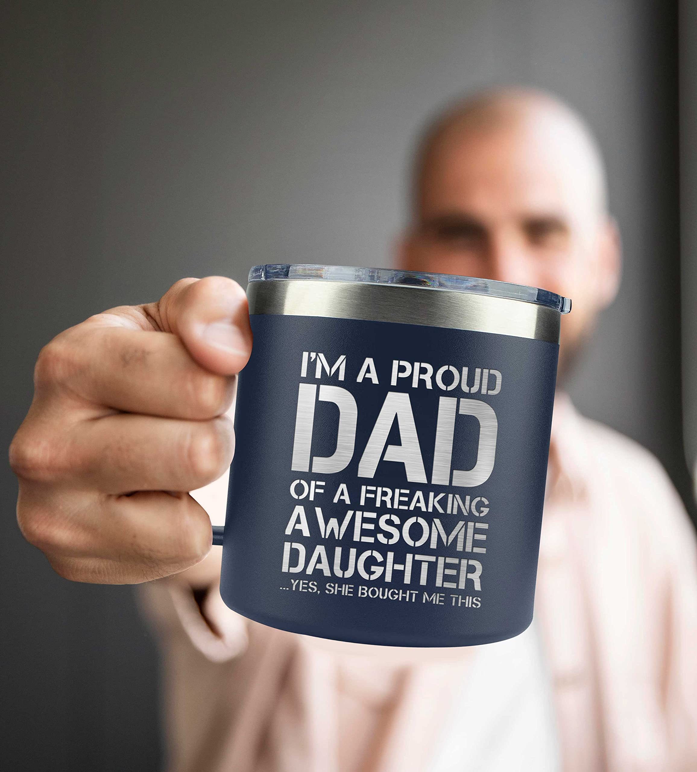 Amazprints Gifts For Dad From Daughter -Dad Gifts For Fathers Day - Funny Dad Gifts From Daughter - Dad Birthday Gifts Ideas Fro