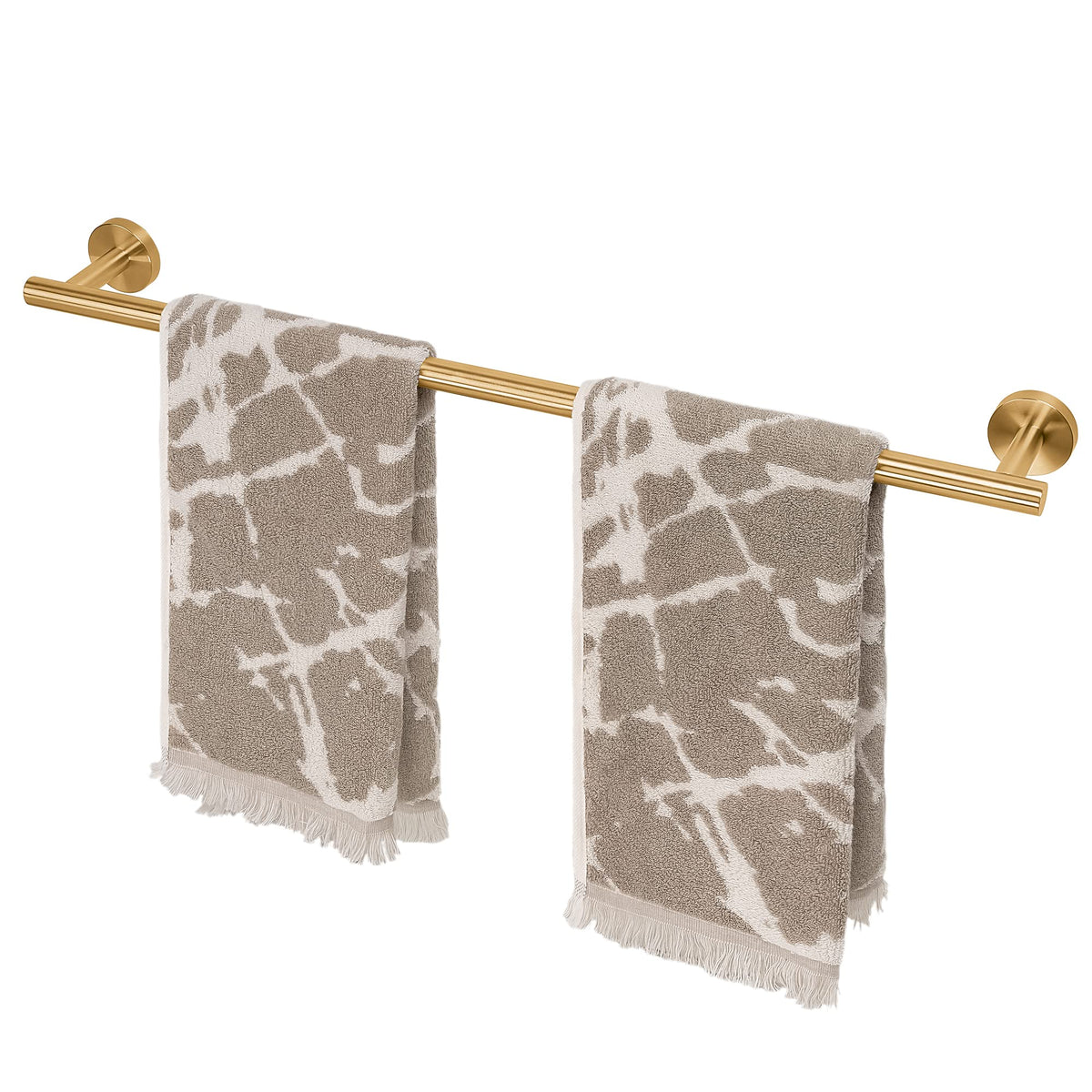 Hitslam Gold 25.7 Inch Towel Bar For Bathroom, Sus304 Stainless Steel Bathroom Towel Rack Wall Mounted, Modern Home Decor Bath T
