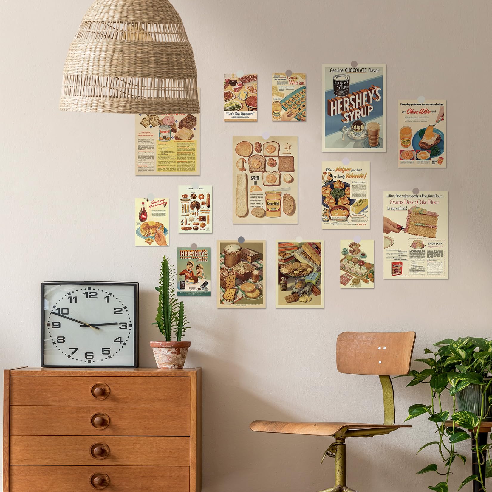 Retro Advertising Artwork Posters For Dorm Wall Art Prints Collage, Paper Prints Unframed 14 Pcs Wall Poster Aesthetic Home Deco