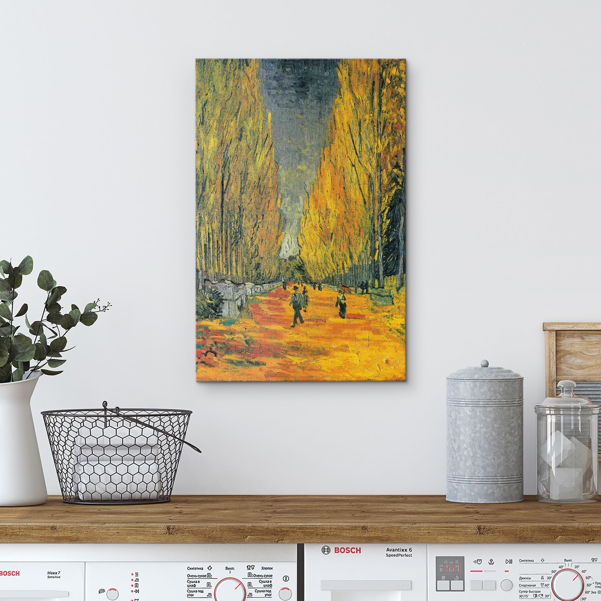 Wall26 Canvas Print Wall Art Les Alyscamps By Master Artist Vincent Van Gogh Nature Wilderness Illustrations Fine Art Relax/Calm