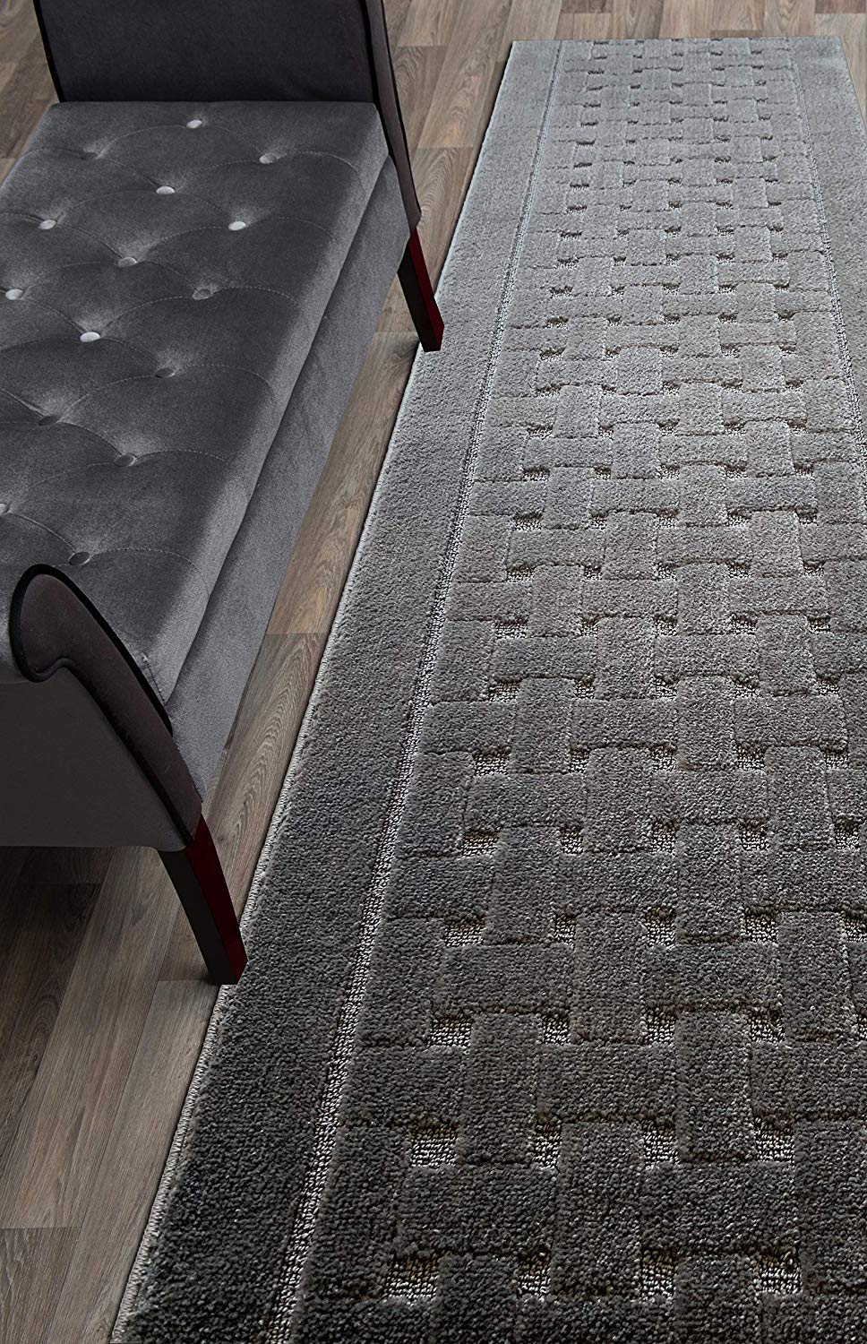 32 FT Long Non Slip Washable Carpet Runner Rug with Rubber Backing, Custom Floor Mat for Kitchen Hallway Stairs Bedroom Bathroom