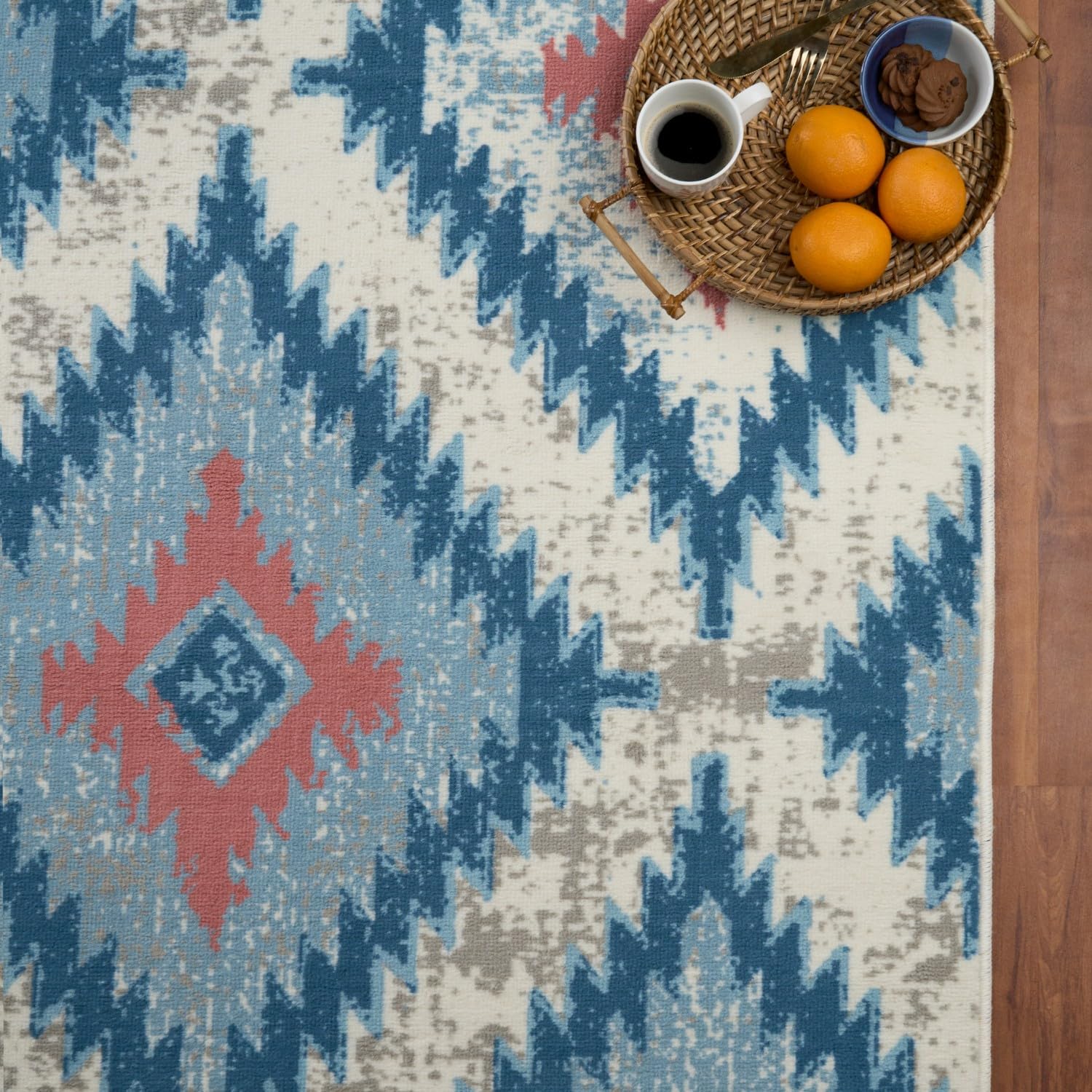 Welspun Wonder-Full Polyster Carpet-Teal