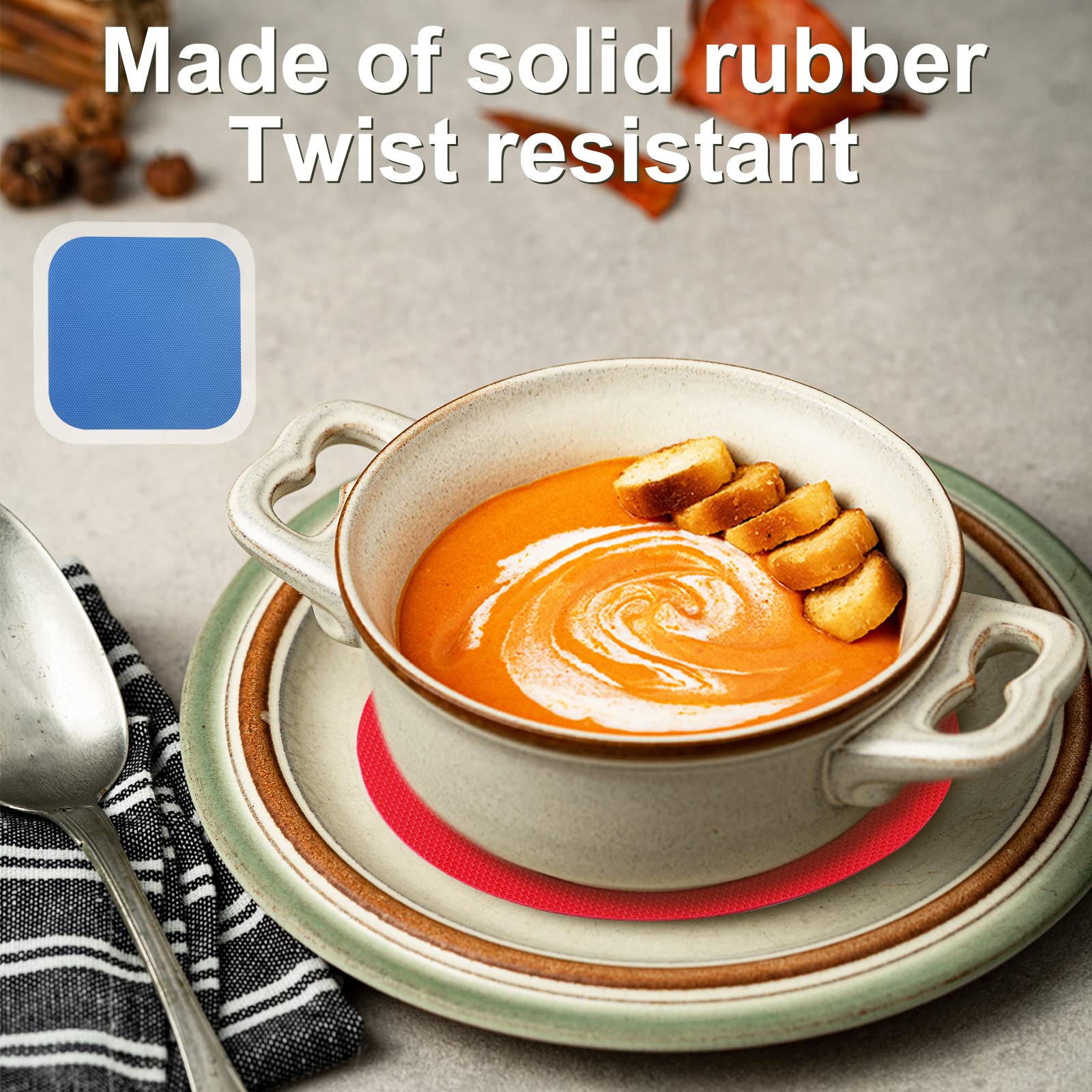 4Pcs Jar Gripper Pads, Multifunctional Rubber Jar Gripper Pad Jar Opener Grippers For Elderly Senior Suffering From Weak Hands A