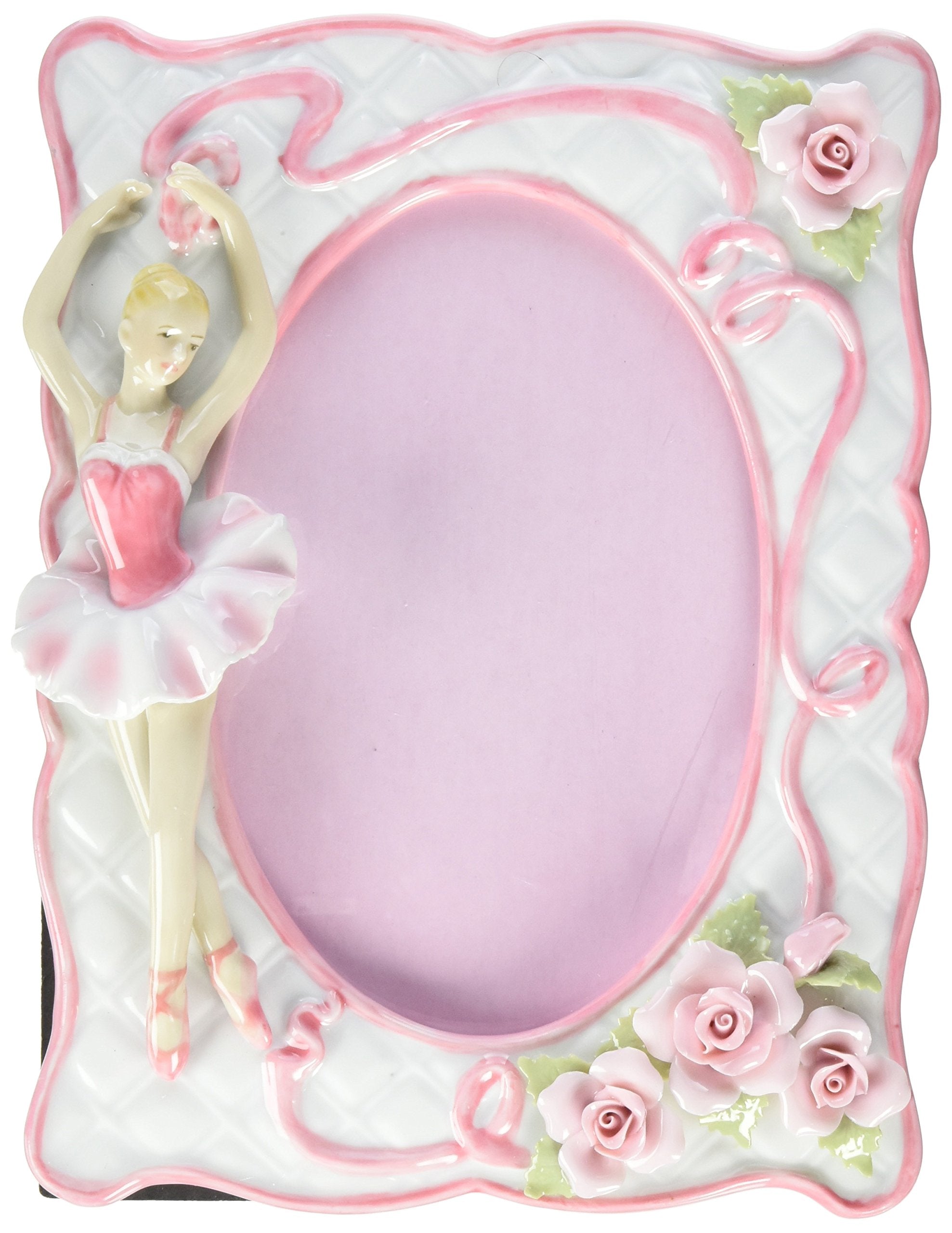 Cosmos 10119 Fine Porcelain Ballerina Picture Frame, 8-Inch