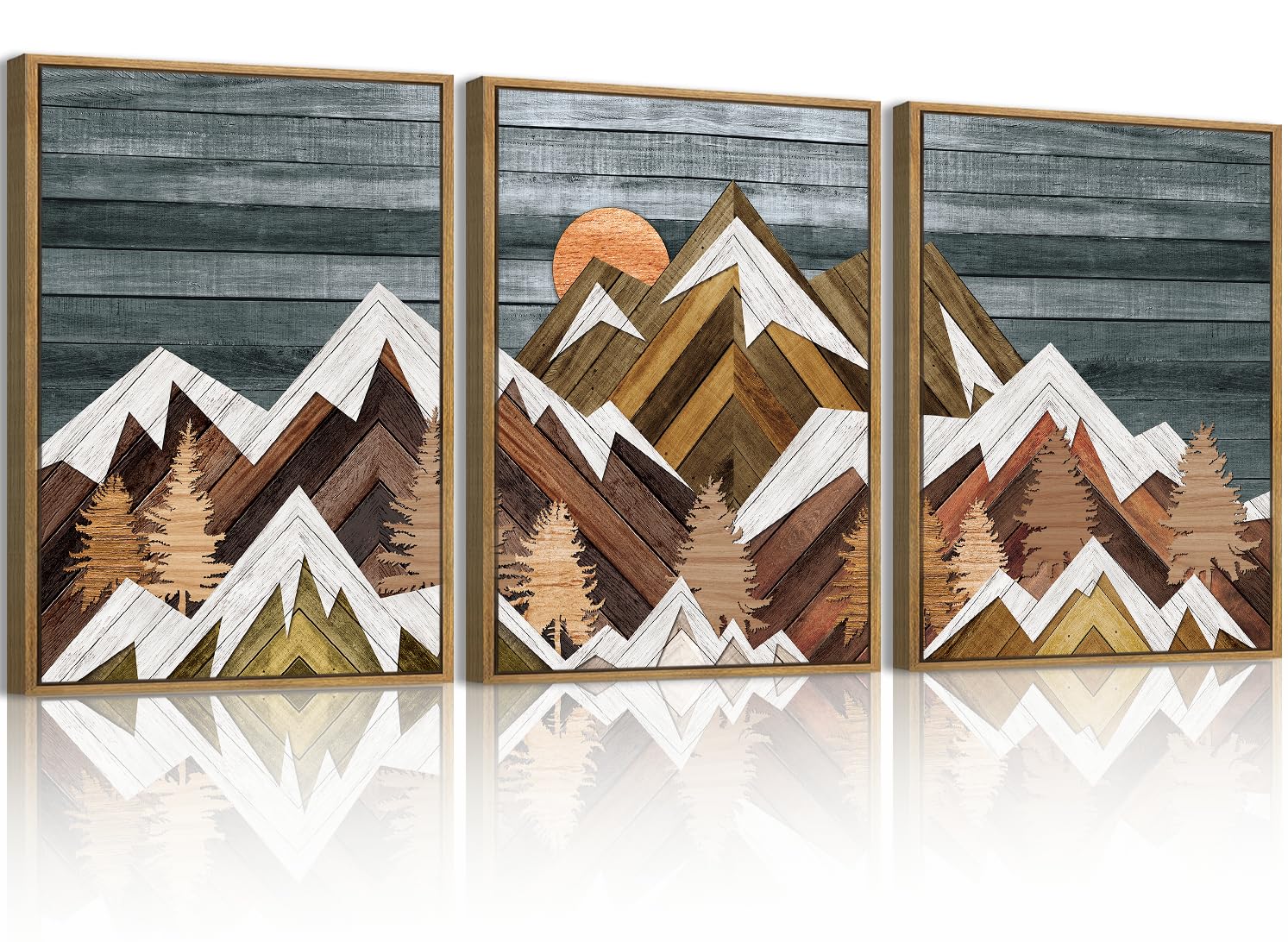 Bincue Mountain Wall Art 12X16 Inches