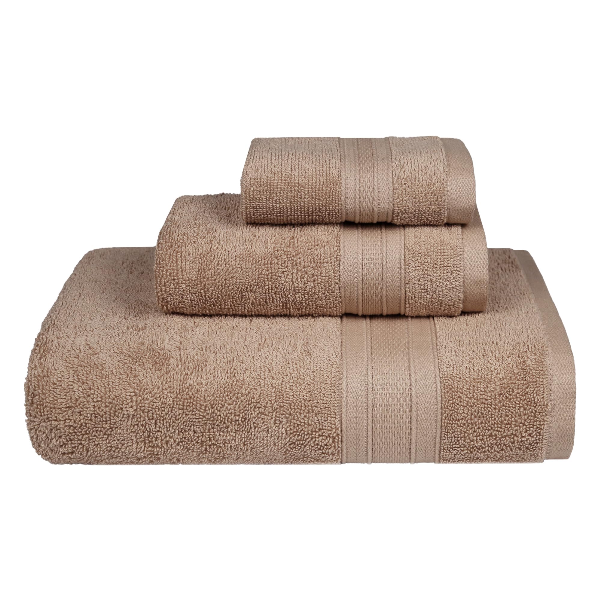 Trident Soft Comfort Air Rich Towels For Bath, 100% Cotton Towel, Super Soft, Highly Absorbent, 3 Pieces Towel Set, 500 Gsm - Ac