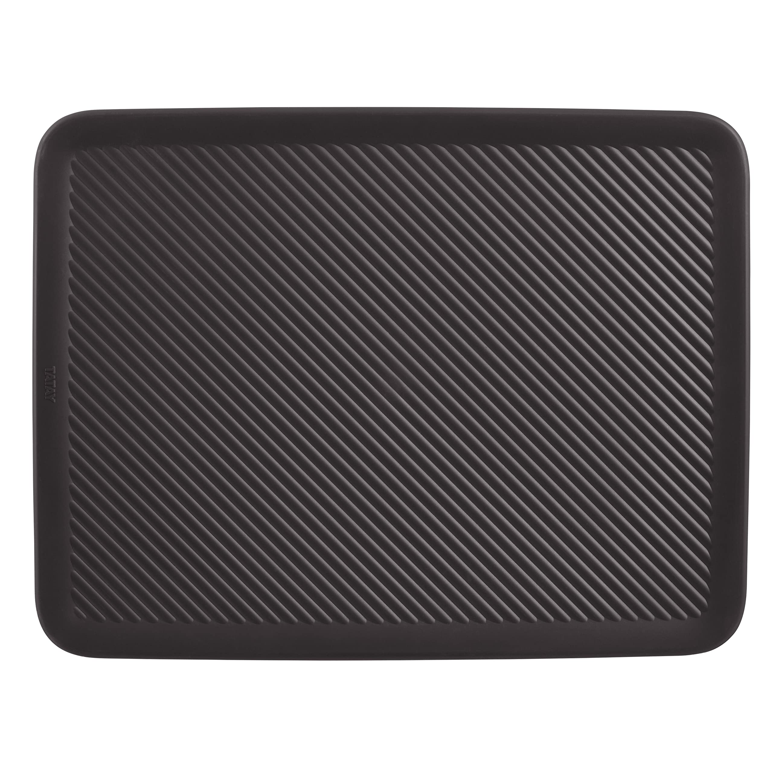 Superio Ribbed Collection Lid For Decorative Plastic Open Home Storage Bins Organizer Baskets, Large Brown - For Organizing Clos