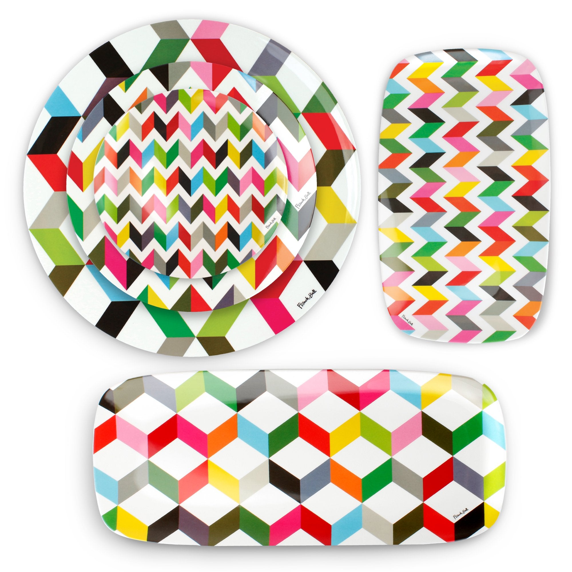 French Bull 13'' Rectangular Platter - Melamine Platters And Serving Ware - Plate, Dish, Serving, Collection - Ziggy
