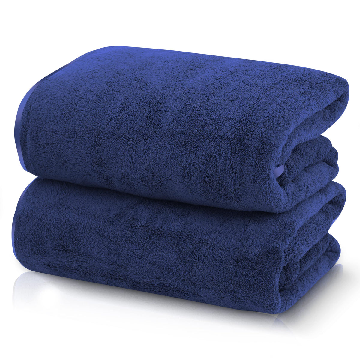 Tenstars Silk Hemming Bath Towels For Bathroom Clearance - 27 X 55 Inches - Light Thin Quick Drying - Soft Microfiber Absorbent