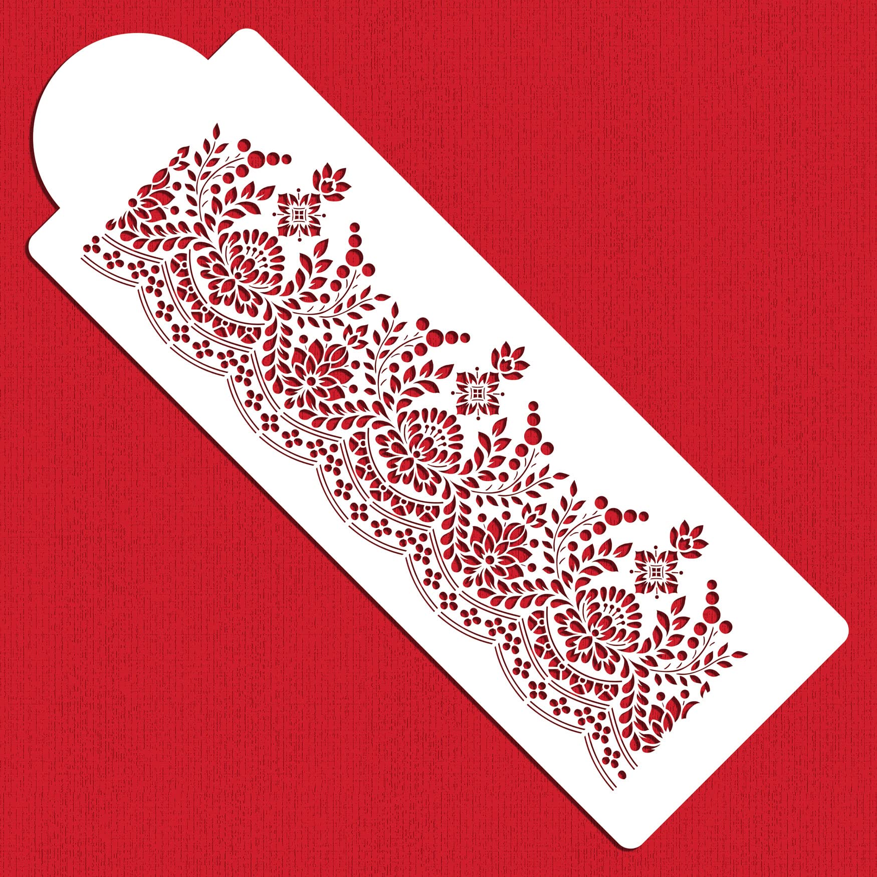 Antique Lace Cake Side Stencil Sku# C1075 By Designer Stencils