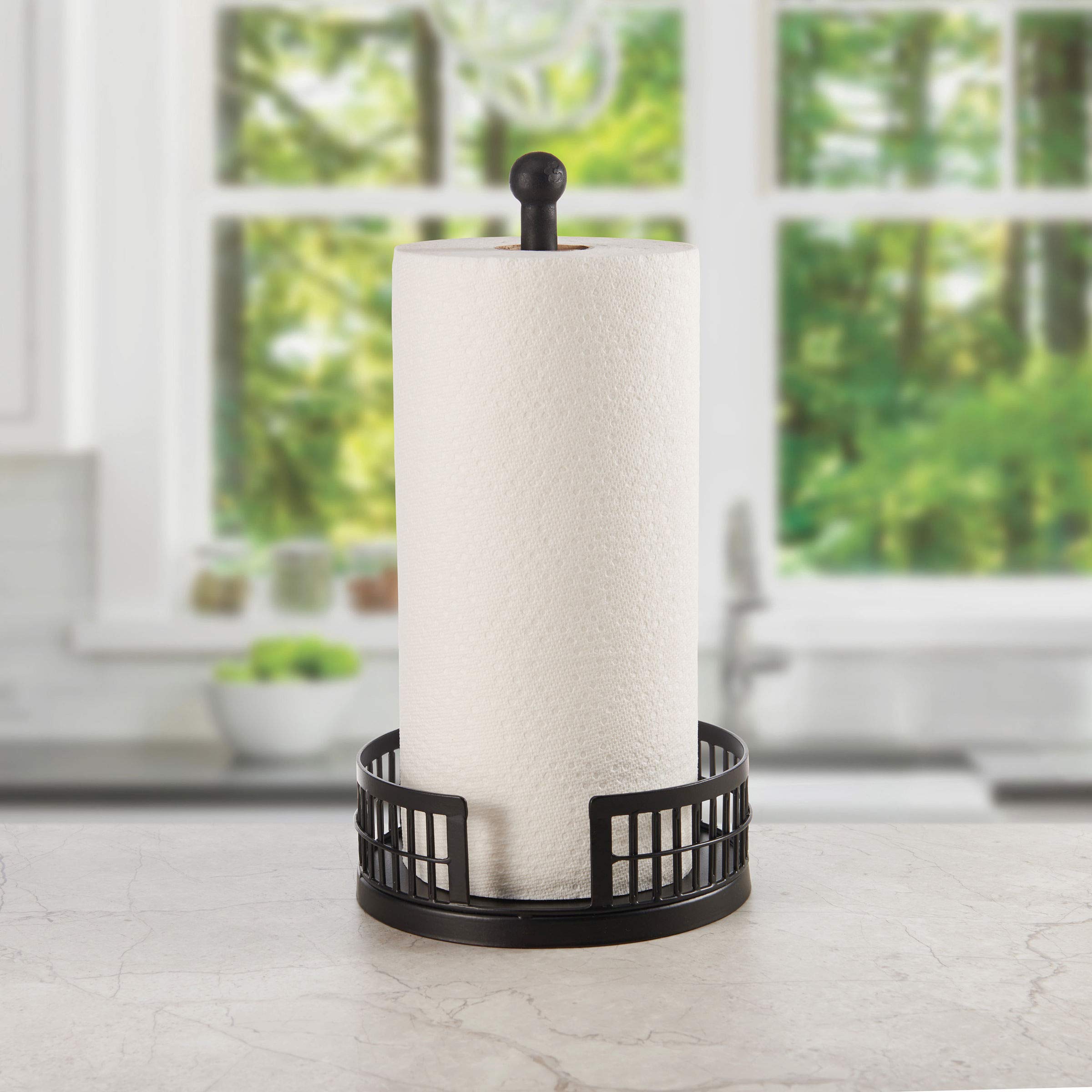 Scott Living Oasis Linear Paper Towel Holder, 13.25-Inch, Black