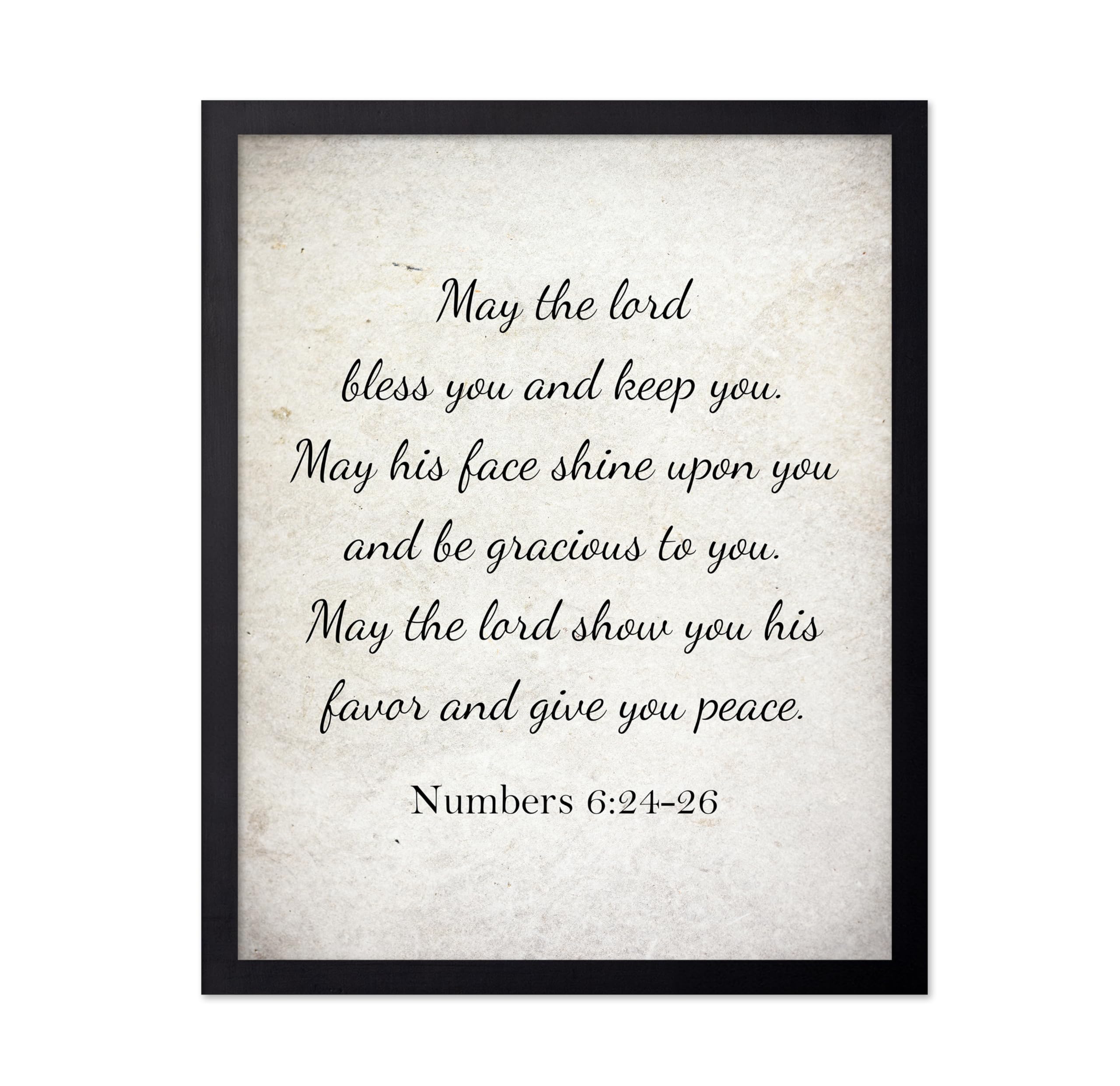 Poster Master Numbers 6:24-26 Poster - May The Lord Bless You And Keep You Print - Bible Verse Art - Inspiring Gift For Him, Her