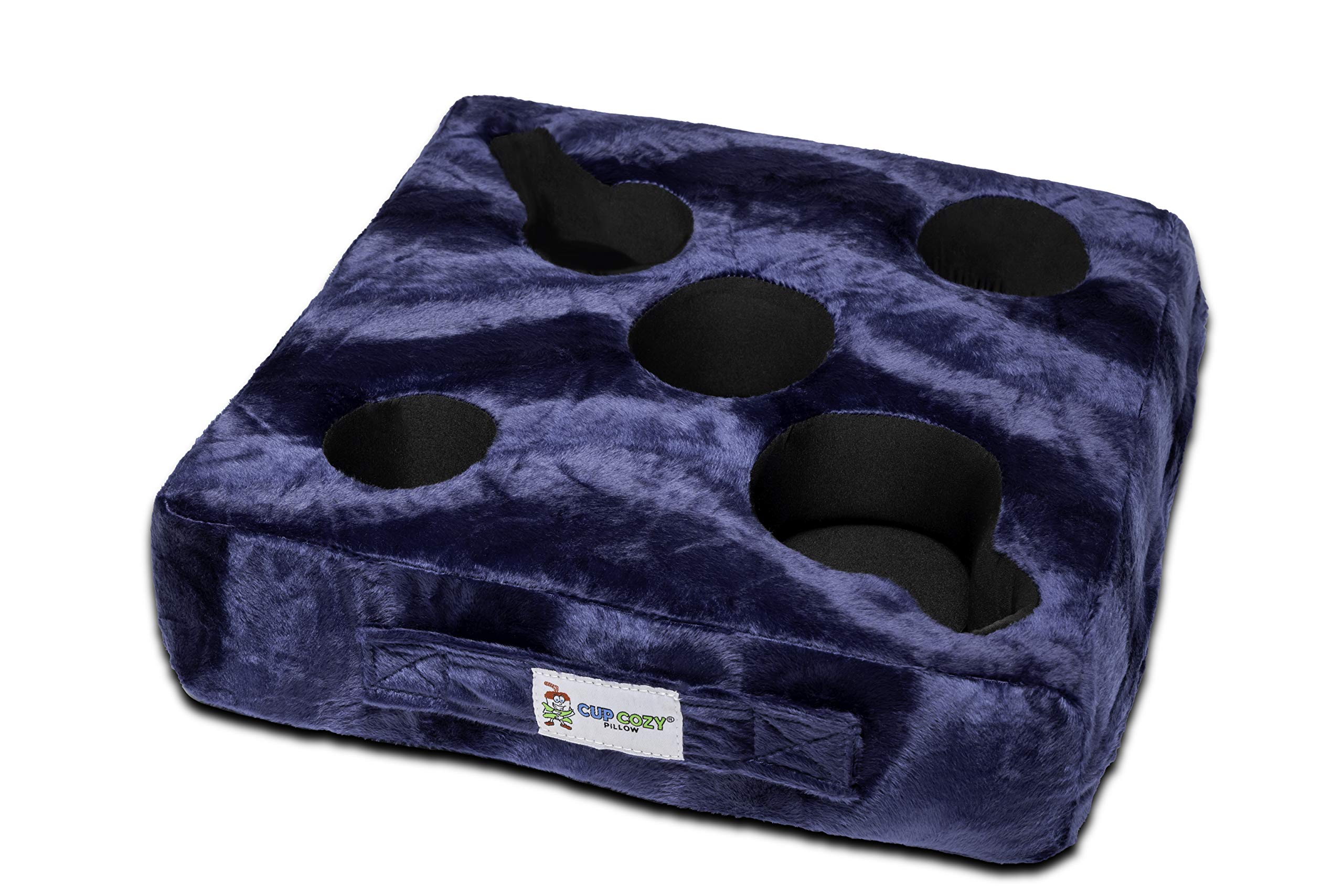 Cup Cozy Deluxe Pillow (Navy)- As Seen On Tv-The World'S Best Cup Holder! Keep Your Drinks Close And Prevent Spills. Use It Anyw