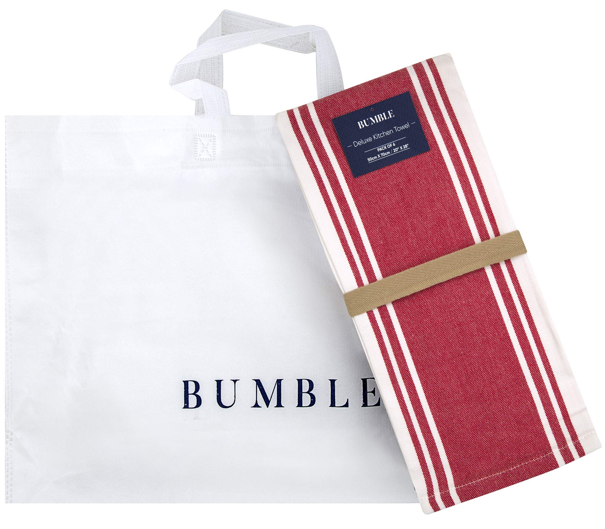 Premium Kitchen Towels (20   X 28   , 6 Pack) | Large Kitchen Hand Towels | Kitchen Towels Cotton | Flat & Terry Towel | Highly