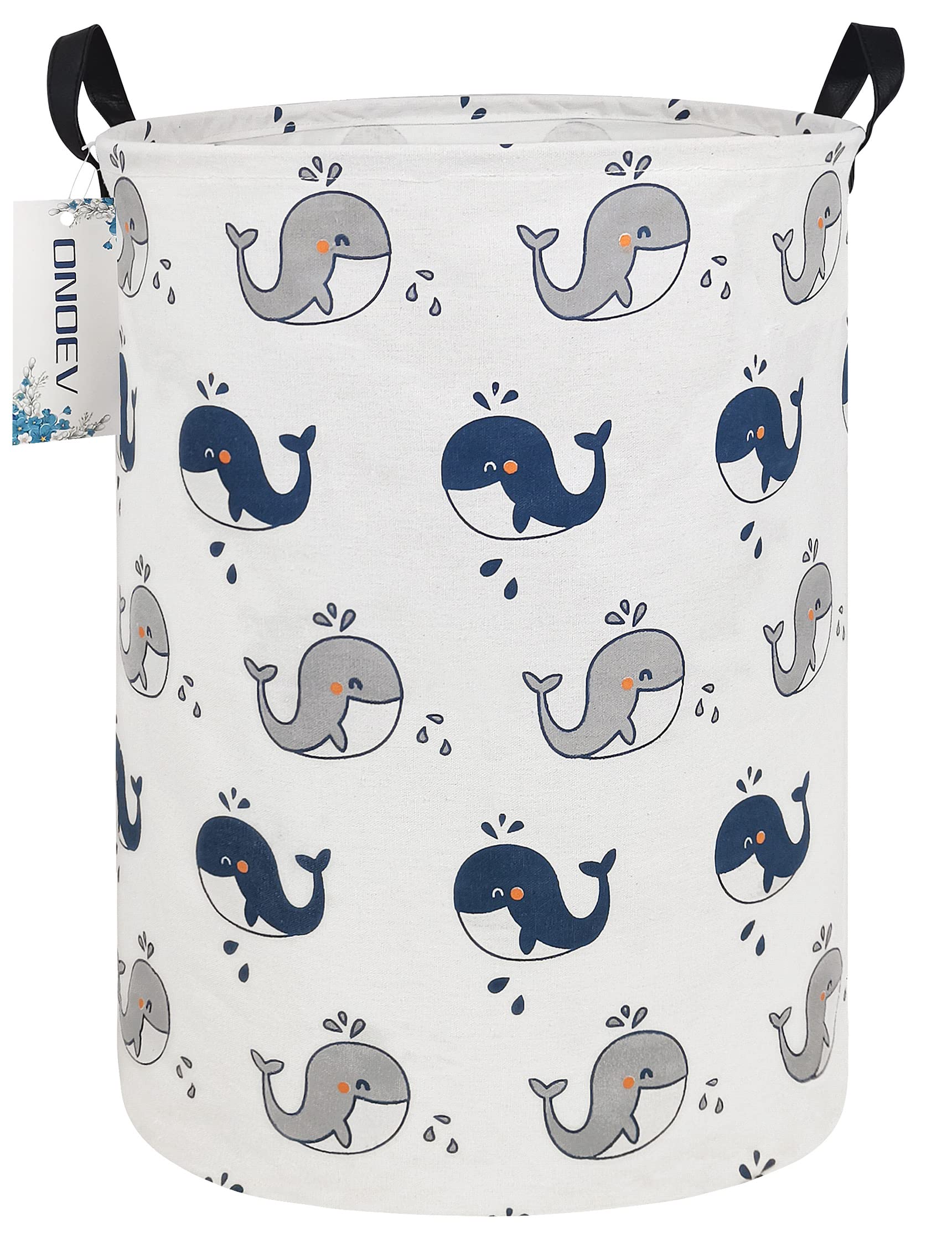 Onoev Round Waterproof Laundry Basket?Foldable Storage Basket?Laundry Hampers With Handle?Gift Basket,Suitable For Children'S Ro