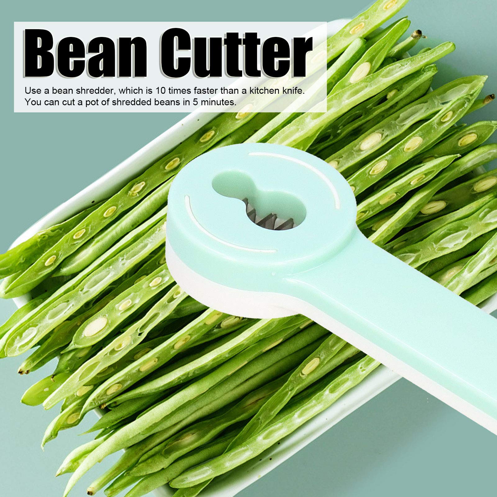 2 Pcs Snow Bean Green Bean French Bean Slicer Cutter Stainless Steel Long Bean Kitchen Tool