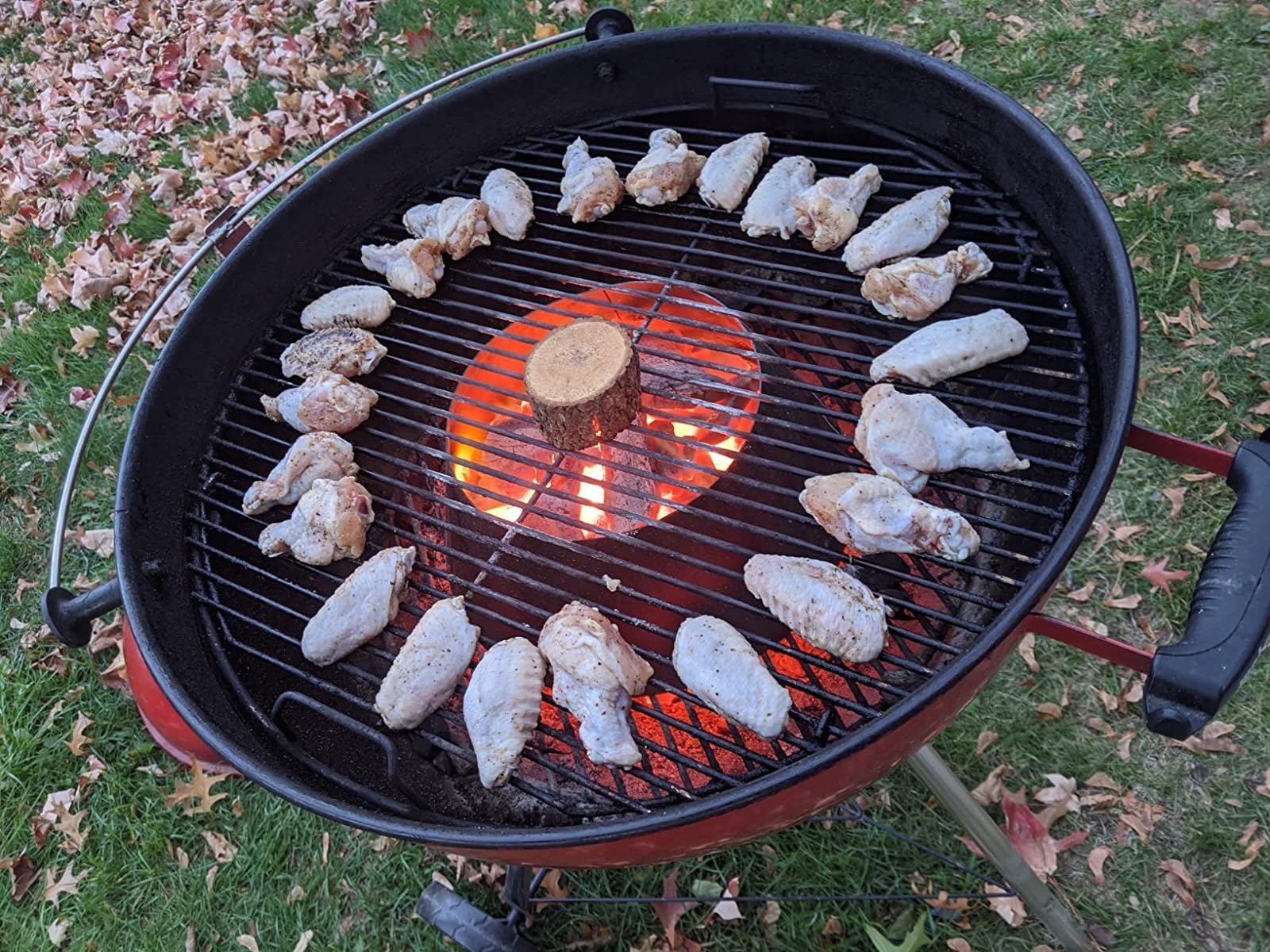 Qulimetal Bbq Whirlpool For Weber Kettle 22 26.75 Inches Wsm, Big Green Egg, Kamado Joe, Weber Smokey Mountain Charcoal Briquet