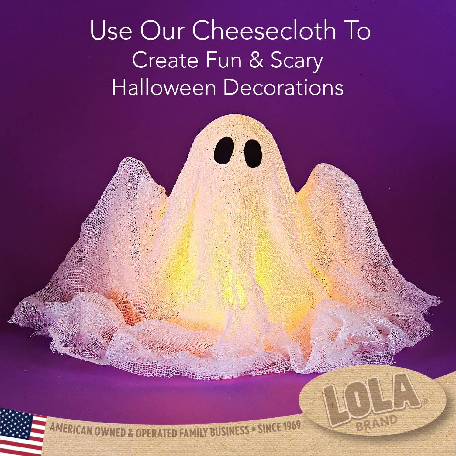 Lola Products Cheese Cloth, 162 Sq. Feet, 100% Cotton, Lint Free, For Poultry Wrapping, Cooking, Straining & Cheese, 6 Packs At