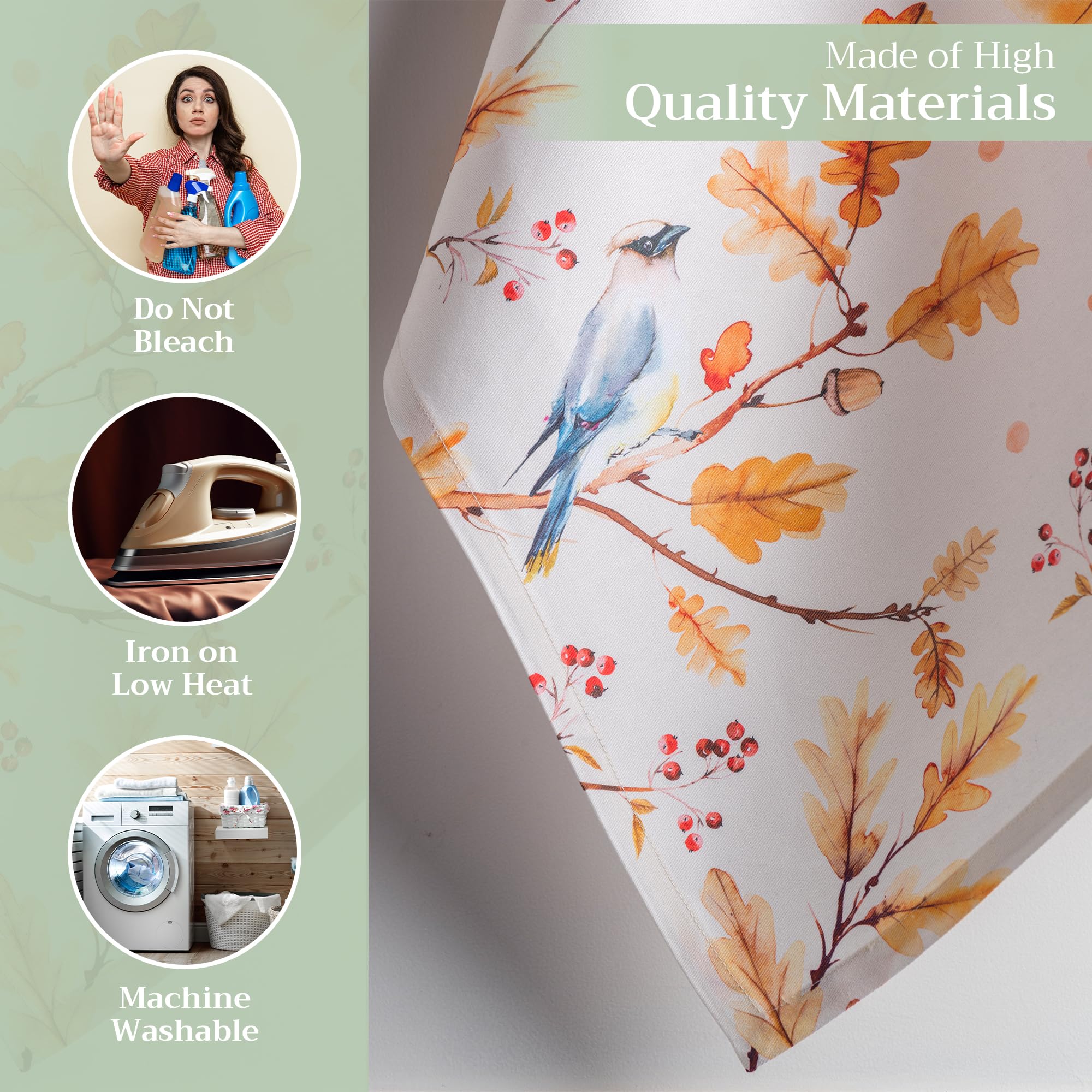 Maison D' Hermine Kitchen Towel 100% Cotton Quick Dry Cleaning Dishtowel For Gifts, Dining, Home, Wedding, Banquet, Buffet, Oak