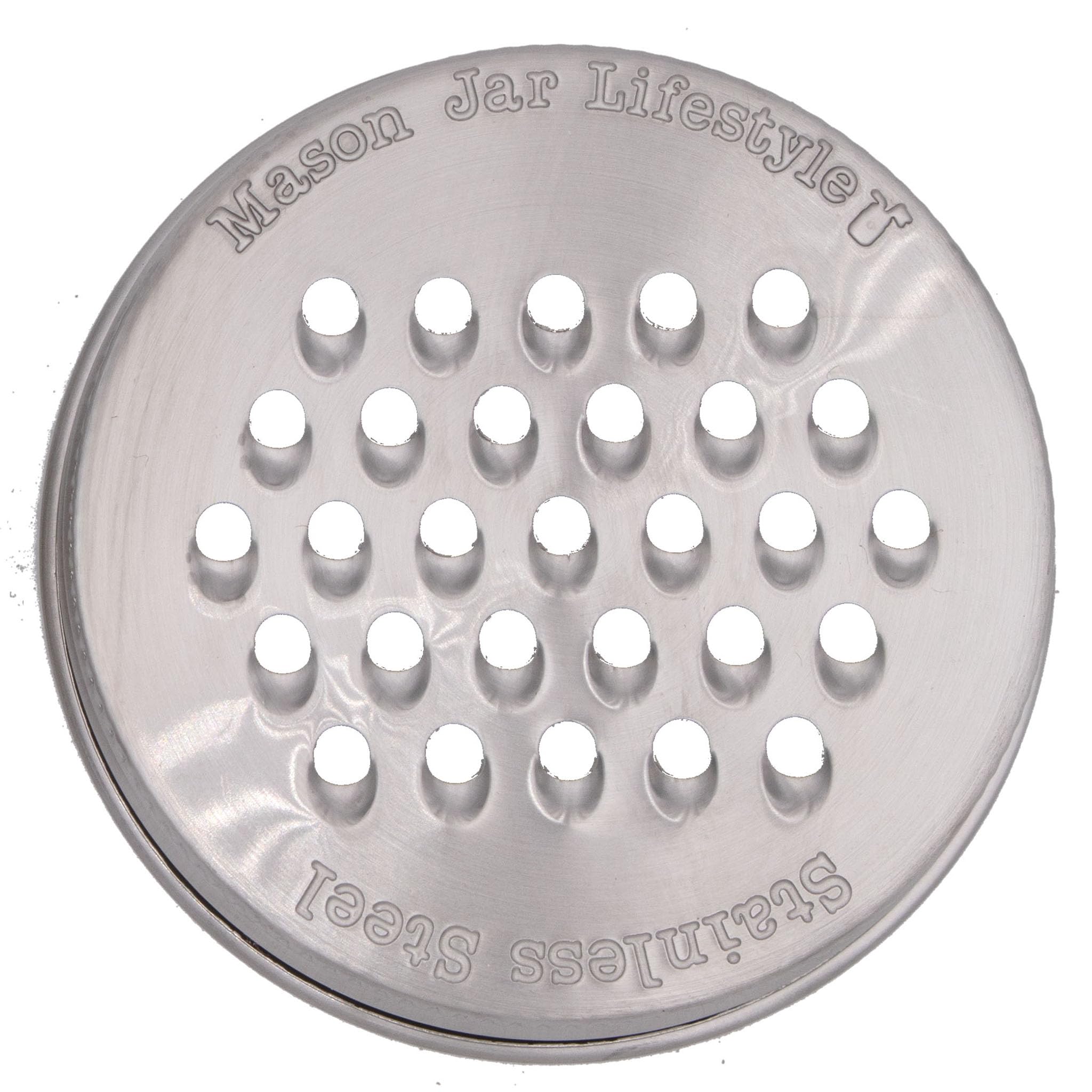 Mason Jar Lifestyle Grater/Shredder Lid For Regular Mouth Jars (3 Pack)