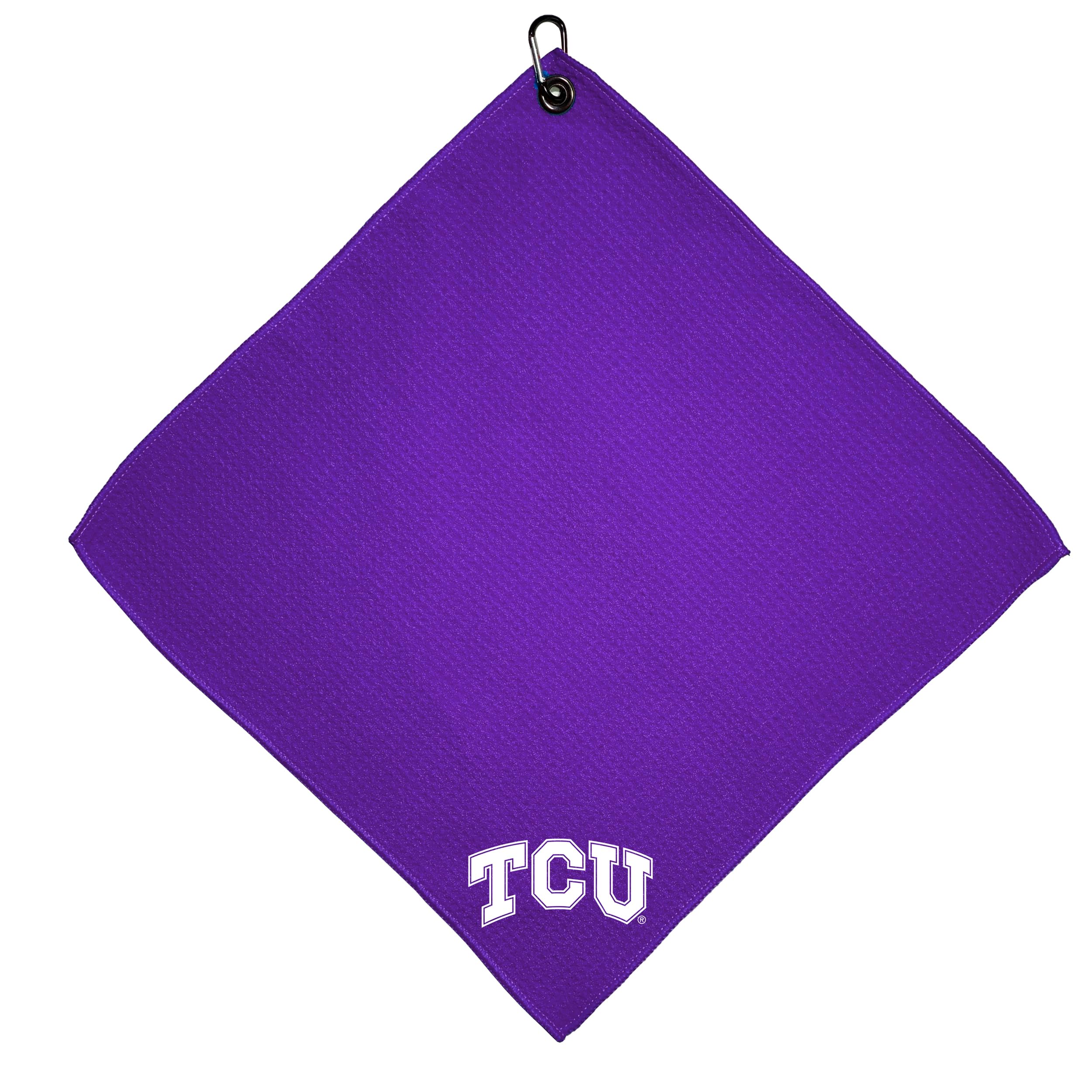 Team Golf NCAA TCU Horned Frogs Microfiber Golf Towel, 15x15 (Multicolor)
