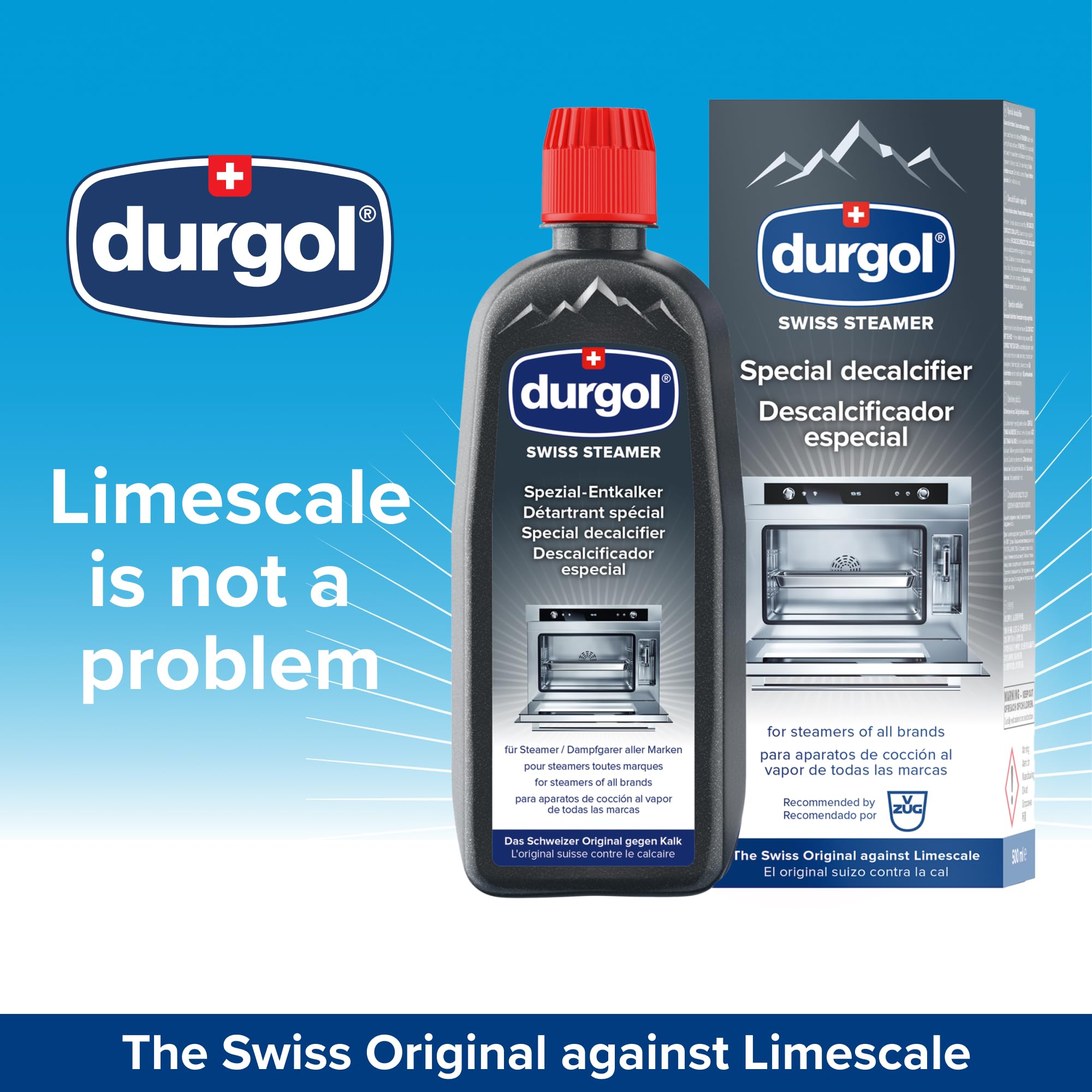 Durgol Swiss Steamer, Descaler And Decalcifier For All Brands Of Steamer Ovens, 16.9 Fluid Ounces