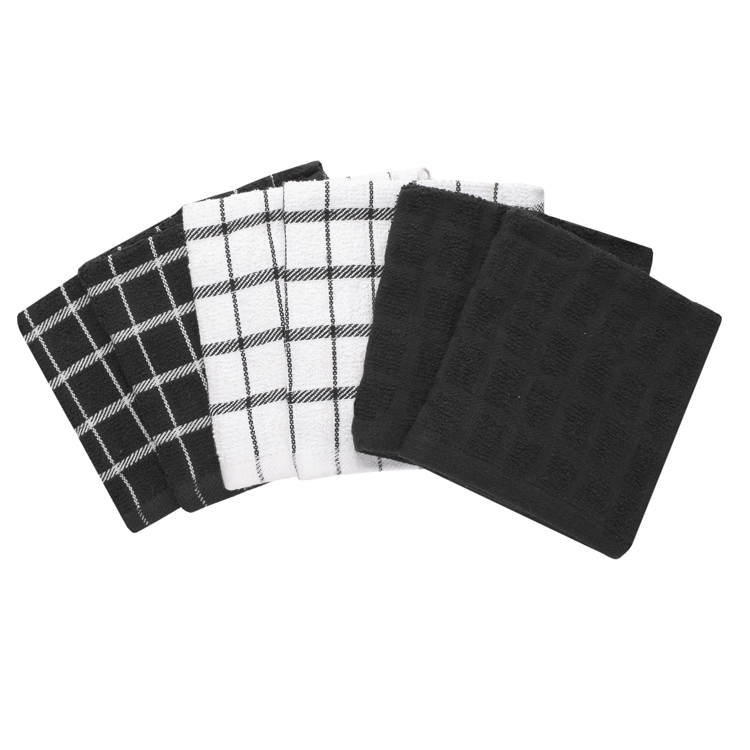 Ritz Premium Dish Cloths Highly Absorbent, Super Soft, Long-Lasting, 100% Cotton Terry Dish Towels, Drying Kitchen Cleaning Clot