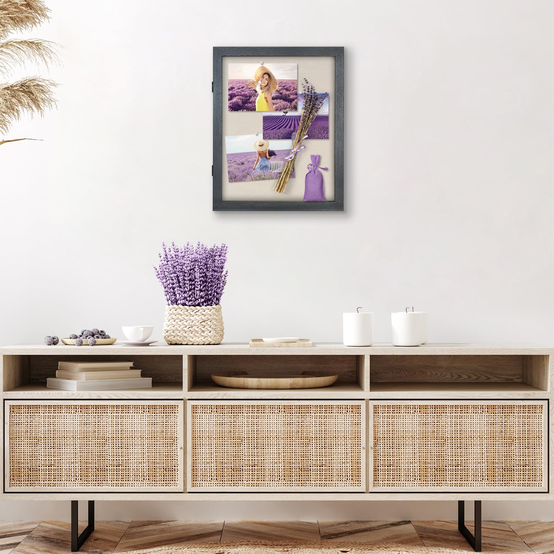 Americanflat Front Opening 11x14 Shadow Box Frame with Shatter-Resistant Glass - Silhouette Collection - Shadow Box Display Case