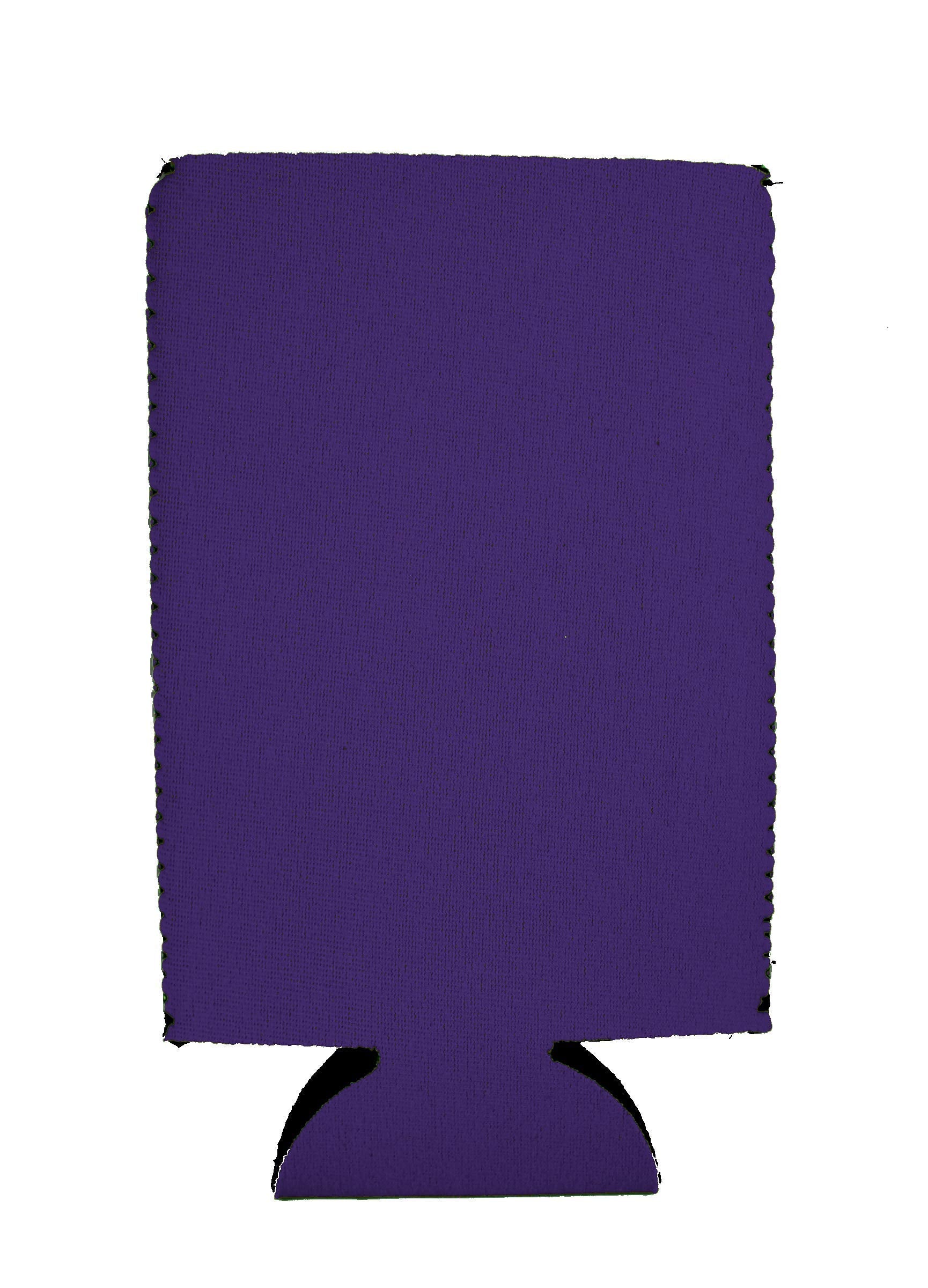 Blank Neoprene 16 Oz. Can Coolie (4 Pack, Purple)