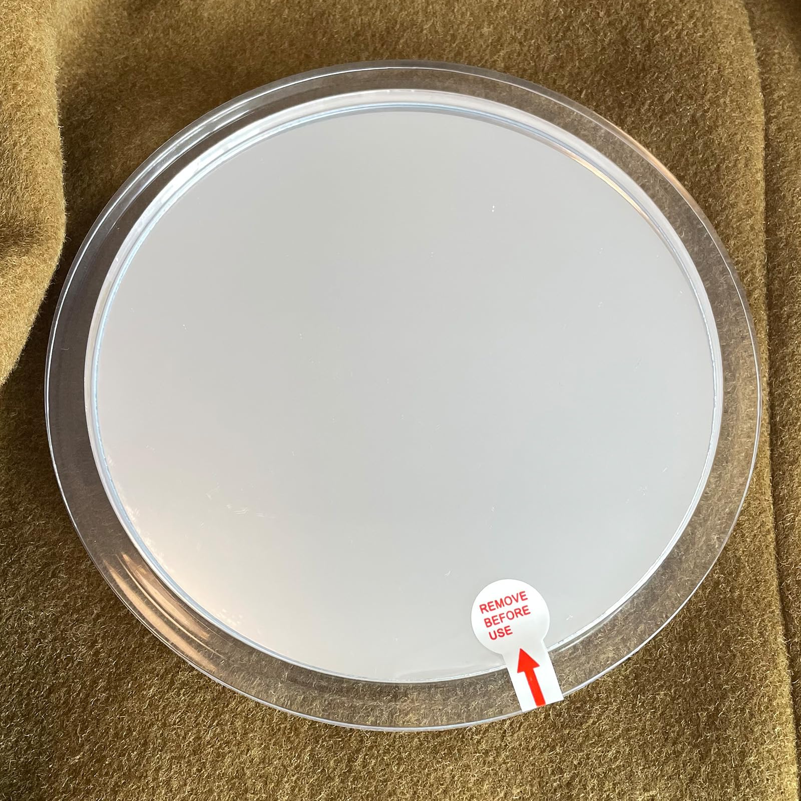 Yohumk Fogless Shower Mirror For Shaving And Makeup With 3 Removable Powerful Suction Cups, Shatterproof Anti Fog Mirror For Sho