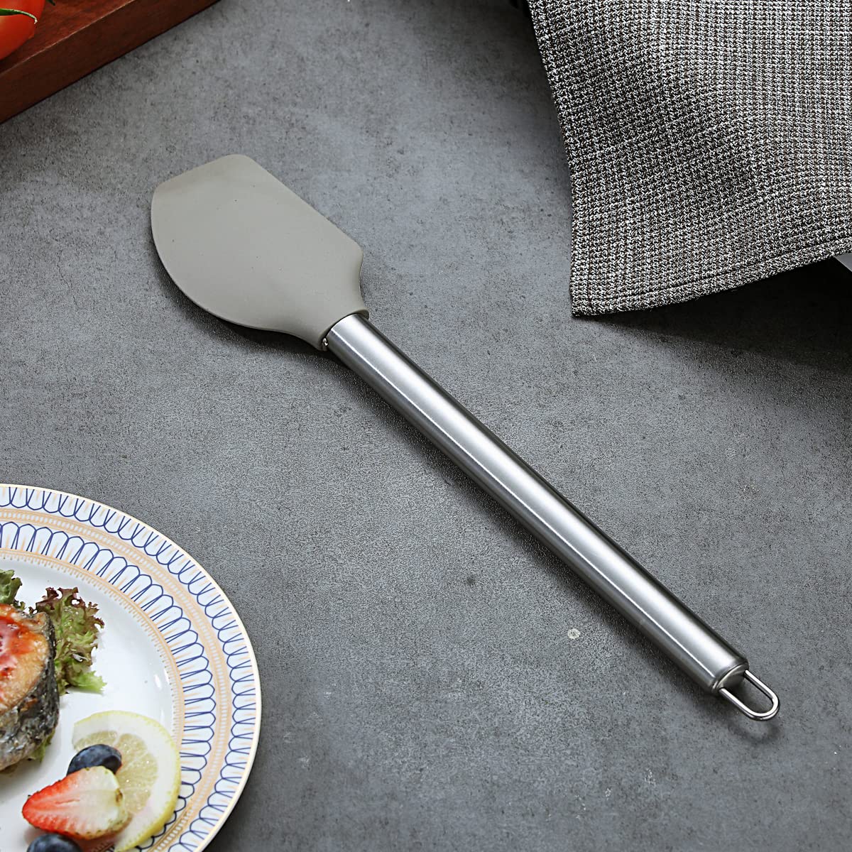 Berglander Spatulas Non-Stick Silicone Flexible Scrapers Baking Mixing Tool, Baking Tools, Heat Resistant, Dishwasher Safe, Easy