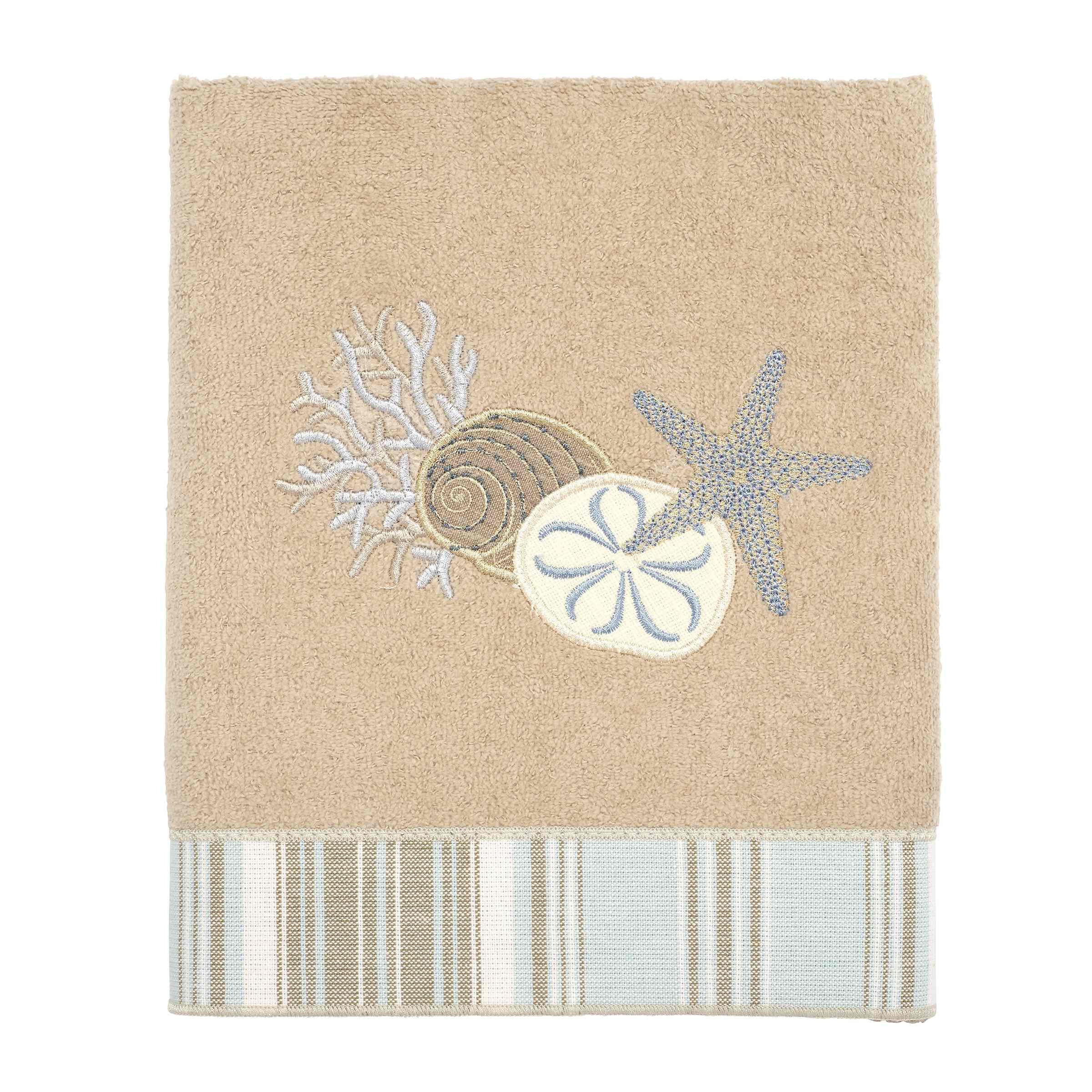 Avanti Linens - Hand Towel, Quick Dry, Soft & Absorbent Cotton Towel, Coastal Inspired Bathroom Accessories (By The Sea Collecti
