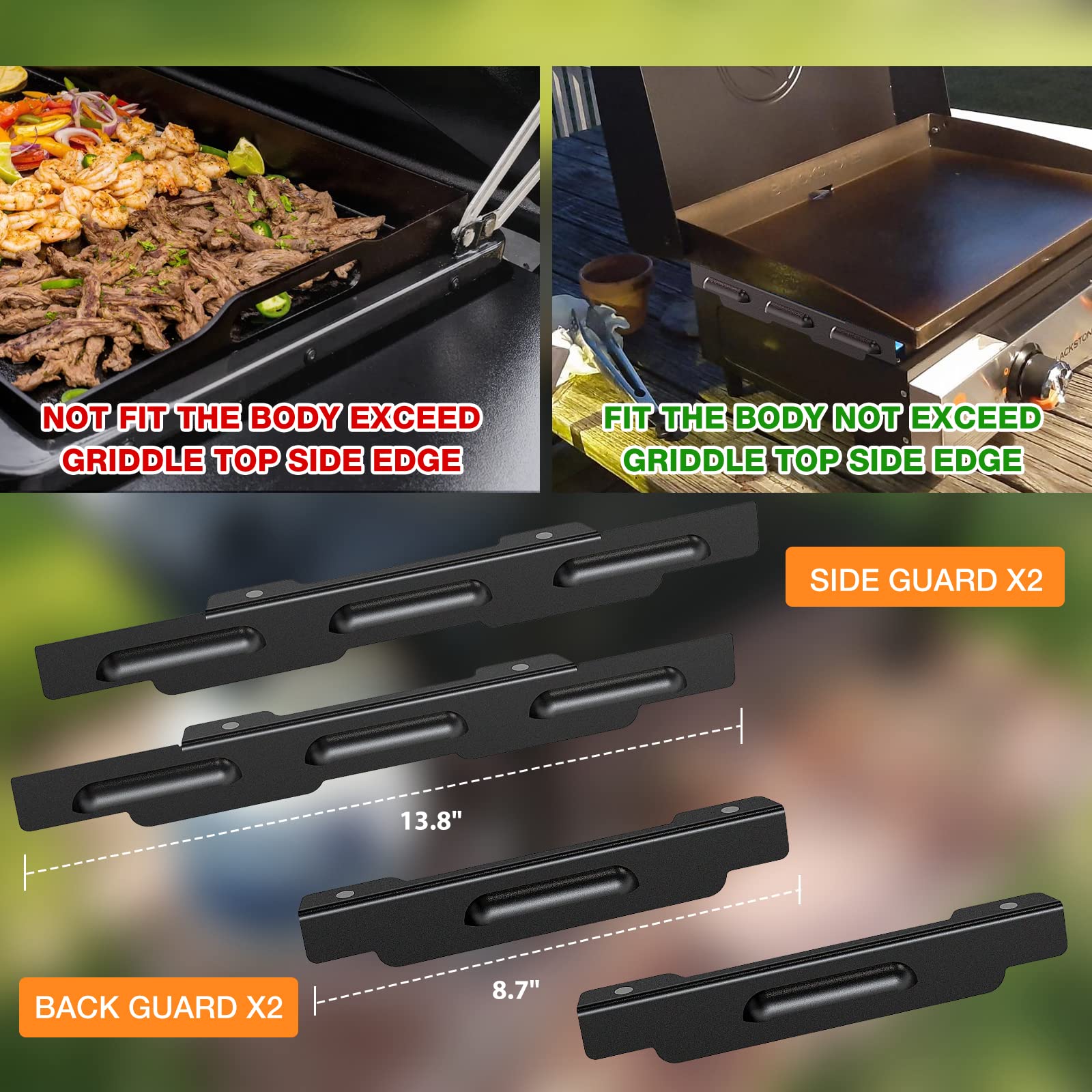 Wind Guards For Blackstone 22 Inch Griddle,Magnetic Stainless Steel Wind Screen Blackstone Griddle Accessories For Blackstone Gr