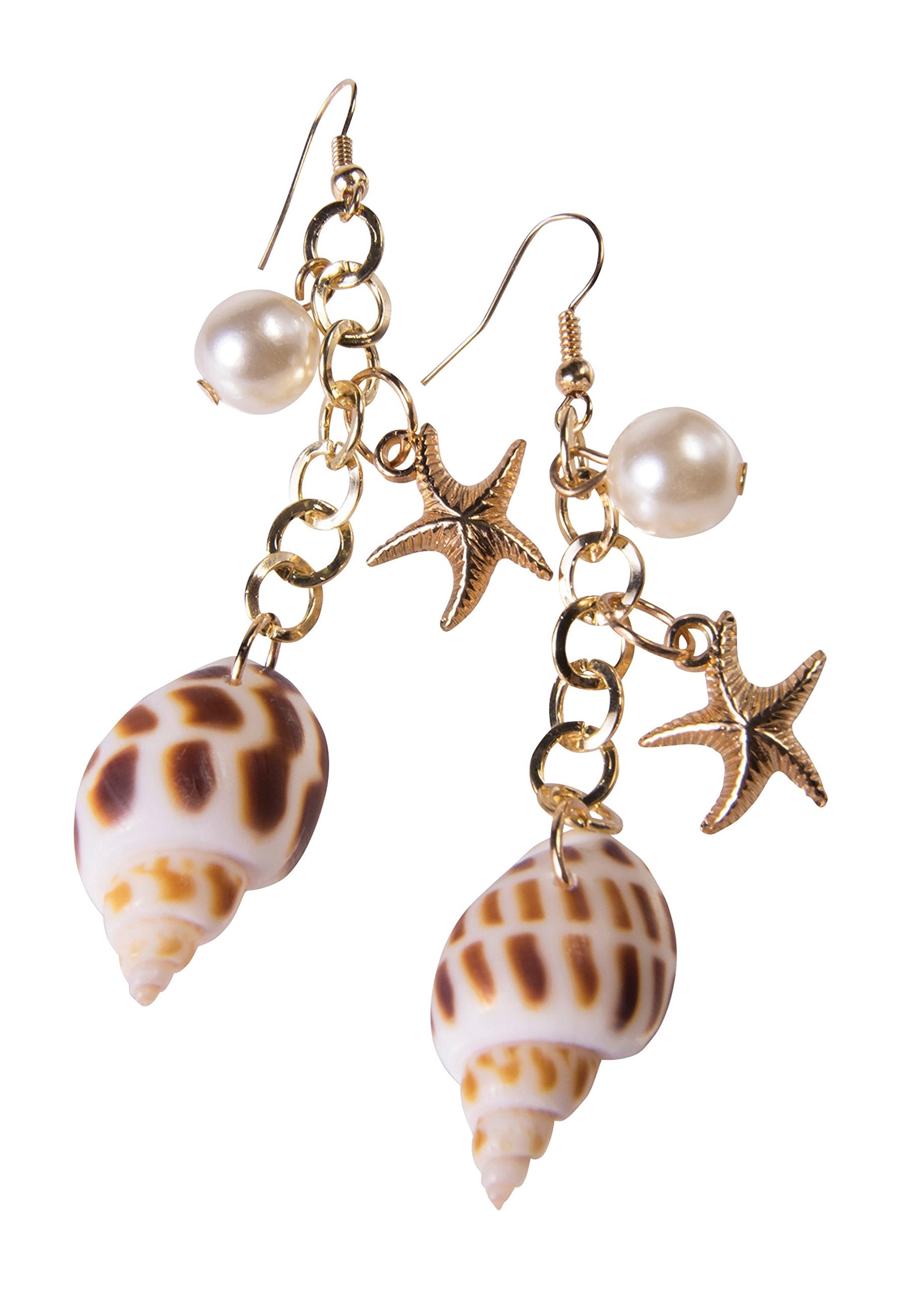 Forum Novelties Women'S Mermaid Earrings Party Supplies, Standard, Multi, Multicolor