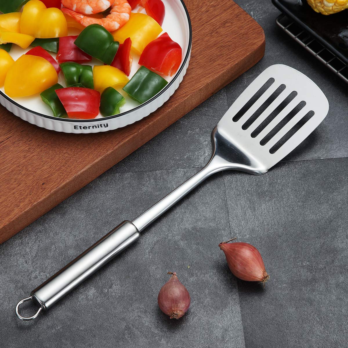 Stainless Steel Spatulas, Berglander Slotted Turner, Metal Spatulas Turner For Cooking, Kitchen Spatulas For Nonstick Cookware,