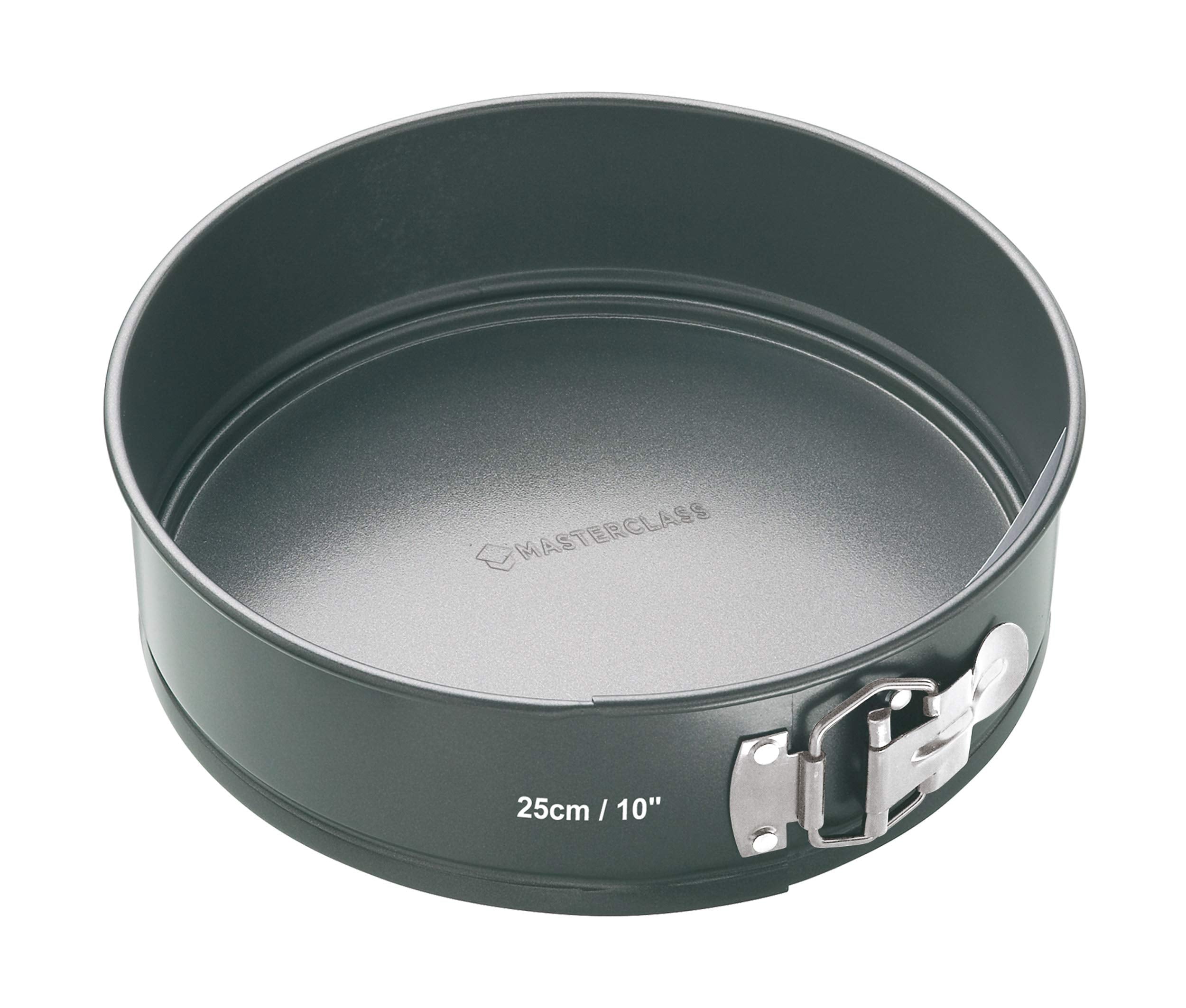 Masterclass Kcmchb44 25 Cm Springform Cake Tin With Loose Base And Pfoa Free Non Stick, Robust 1 Mm Carbon Steel, 10 Inch Large