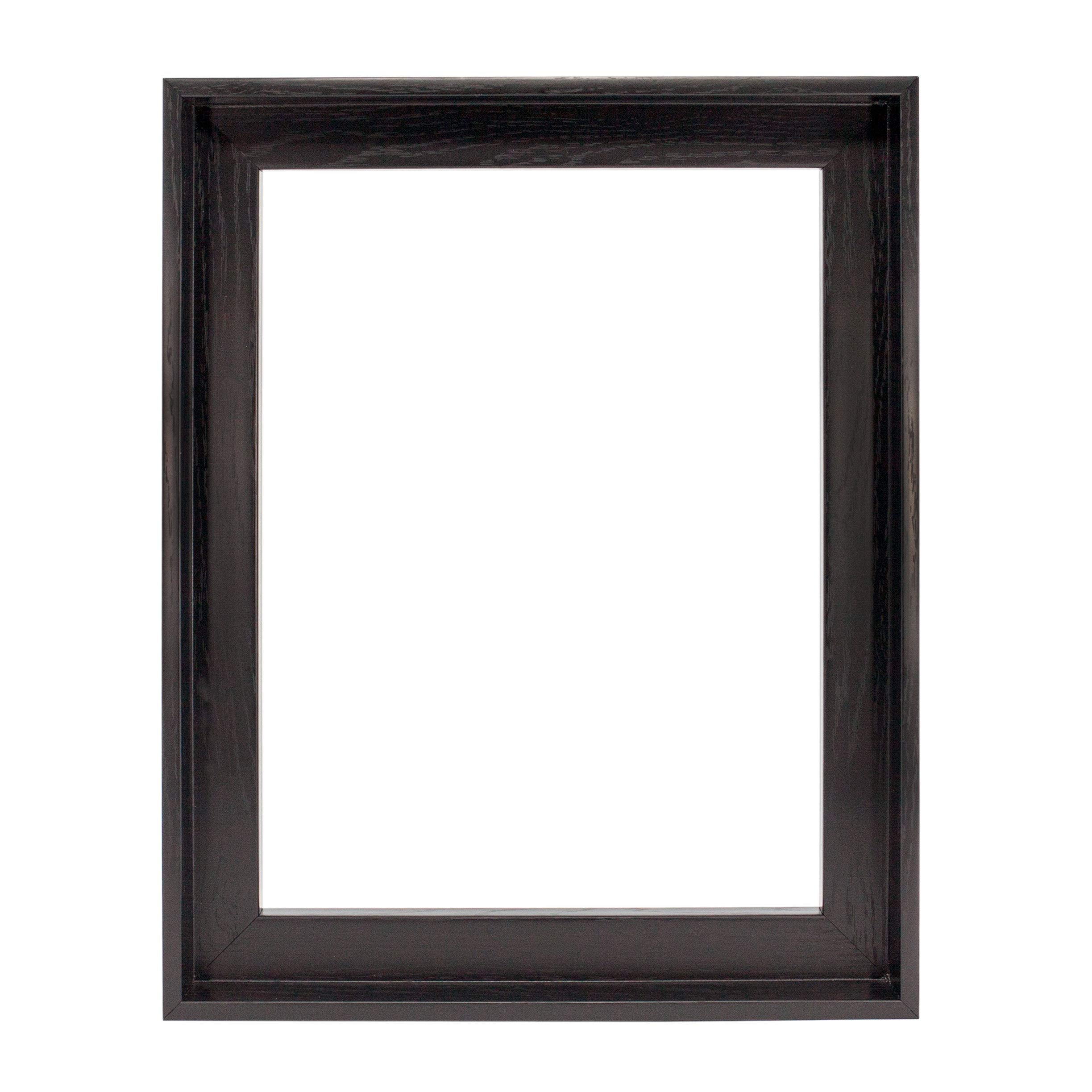 Canvas Floating Frame, Picture Wall Art Painting Frame For Finished Canvas Painting 1-1/4 Deep Picture Art Wall Decor. (Black, 8