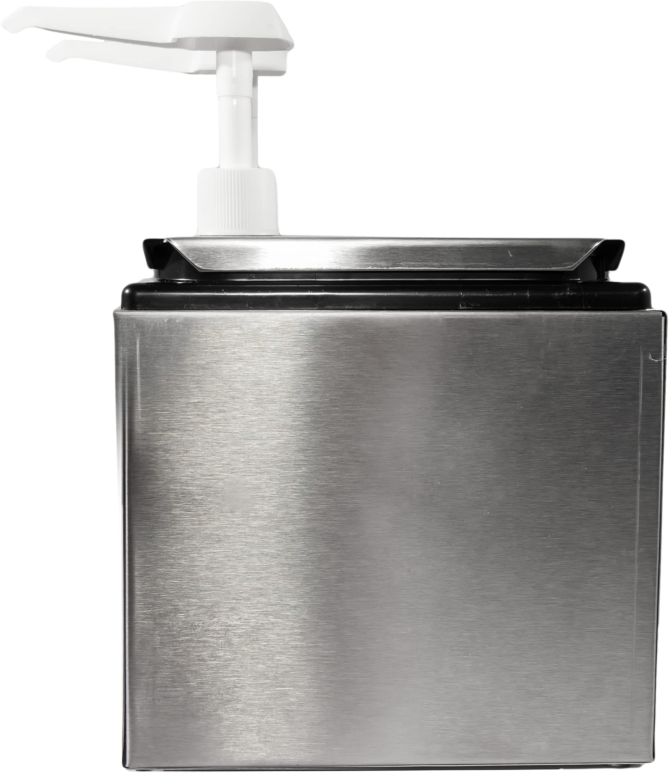 Carlisle Foodservice Products Condiment Rail Condiment Center With 2 Standard Pumps For Gas Stations, Restaurants, And Fast Food