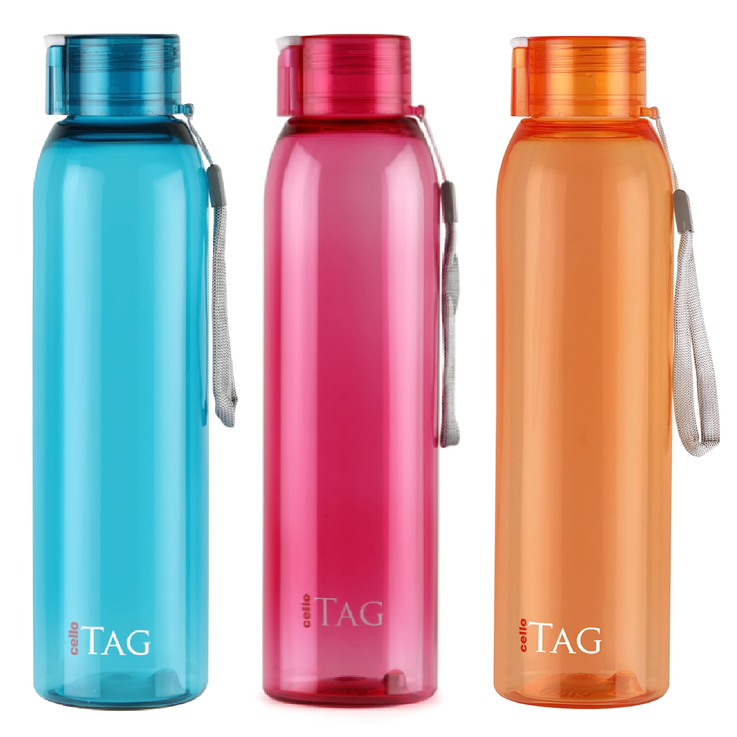 Cello My Tag Pet Water Bottle | 100% Food Grade | Leak Proof And Break Proof | Wide Mouth & Leakproof | Break Proof & Food Grade