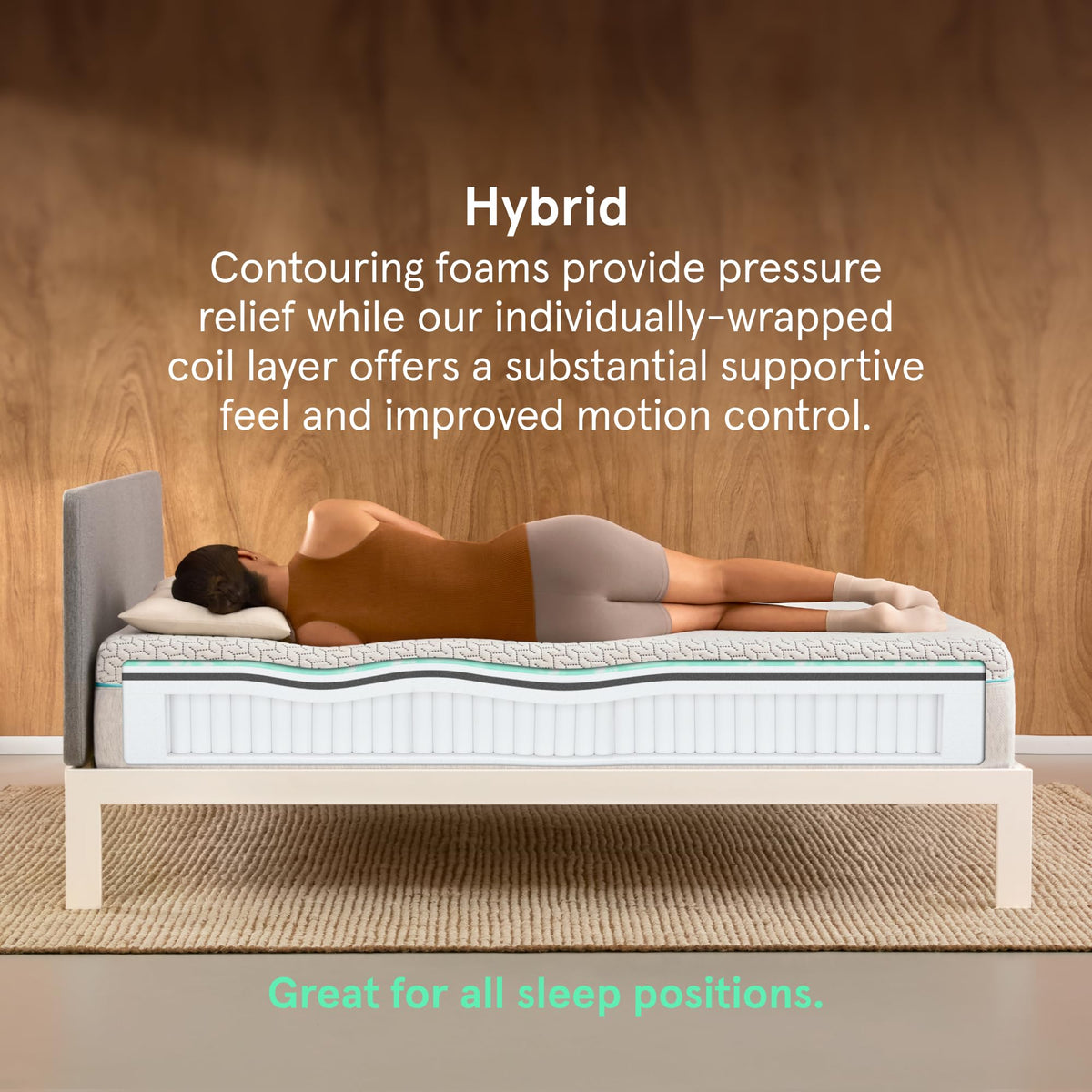 Tuft & Needle Original Hybrid Medium Cal King Mattress, Adaptive Foam ...