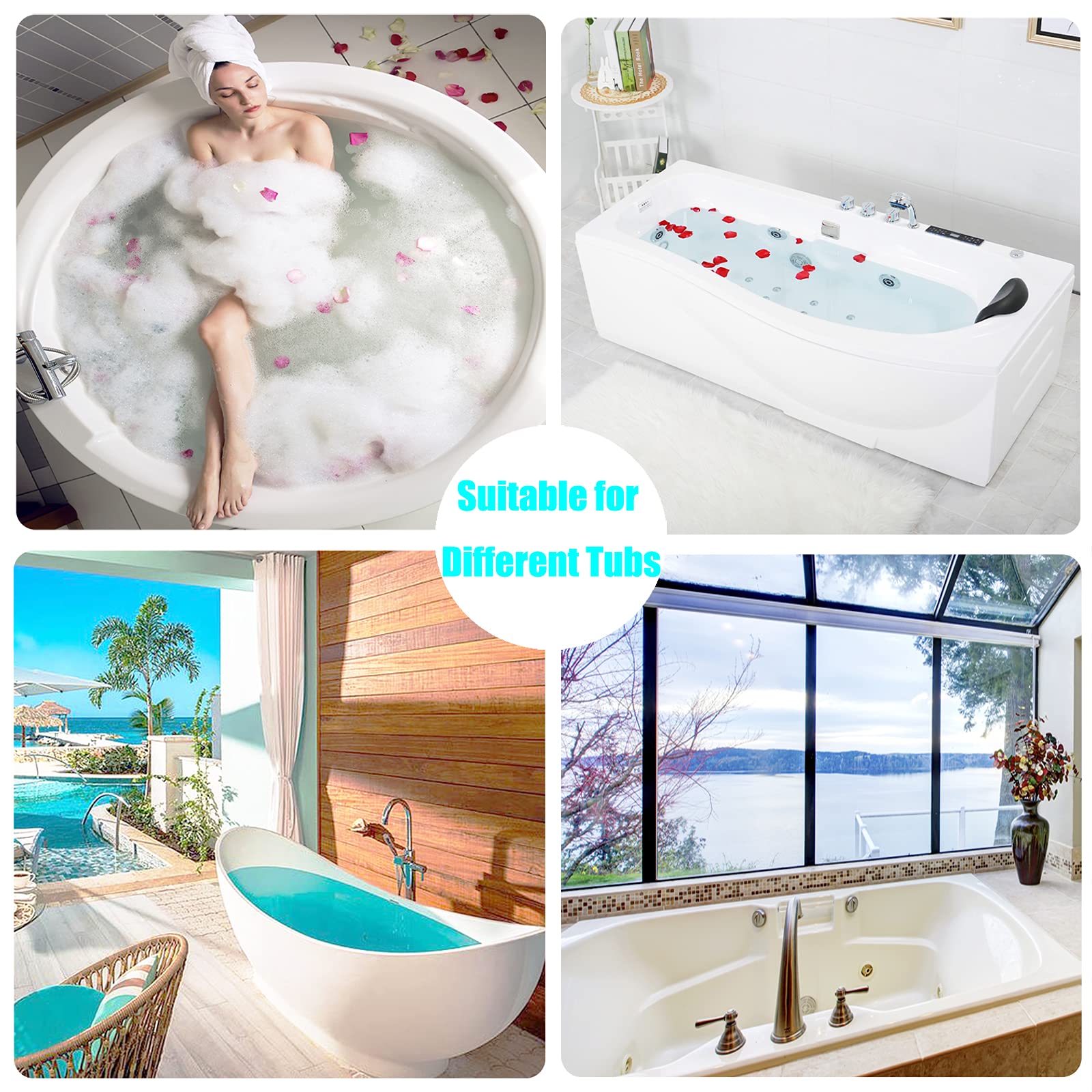 12 Pcs Bathtub Cover, Individual Pack Bathtub Liner Large (102X47') Disposable Bathtub Covers Liner Bag For Travel And Household